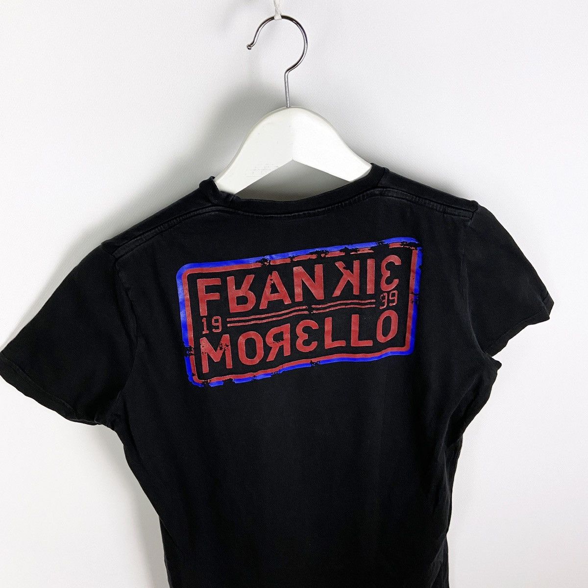 Frankie Morello Frankie Morello Washed Fuck black tee Italian Designer sz S Size US S / EU 44-46 / 1 - 2 Thumbnail