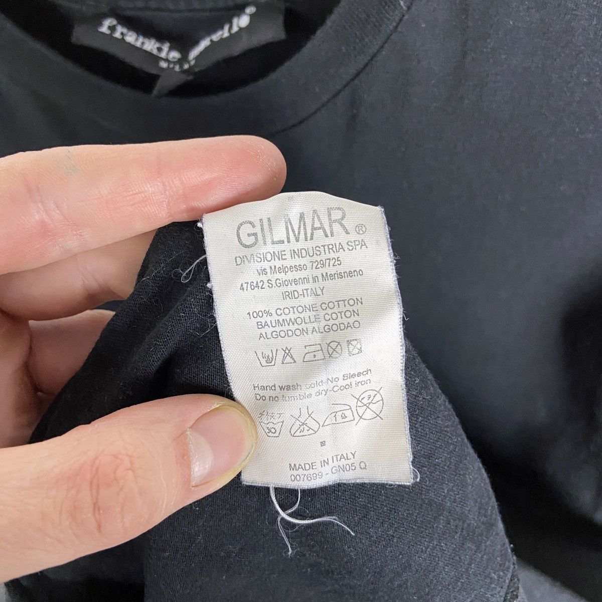 Frankie Morello Frankie Morello Washed Fuck black tee Italian Designer sz S Size US S / EU 44-46 / 1 - 5 Thumbnail