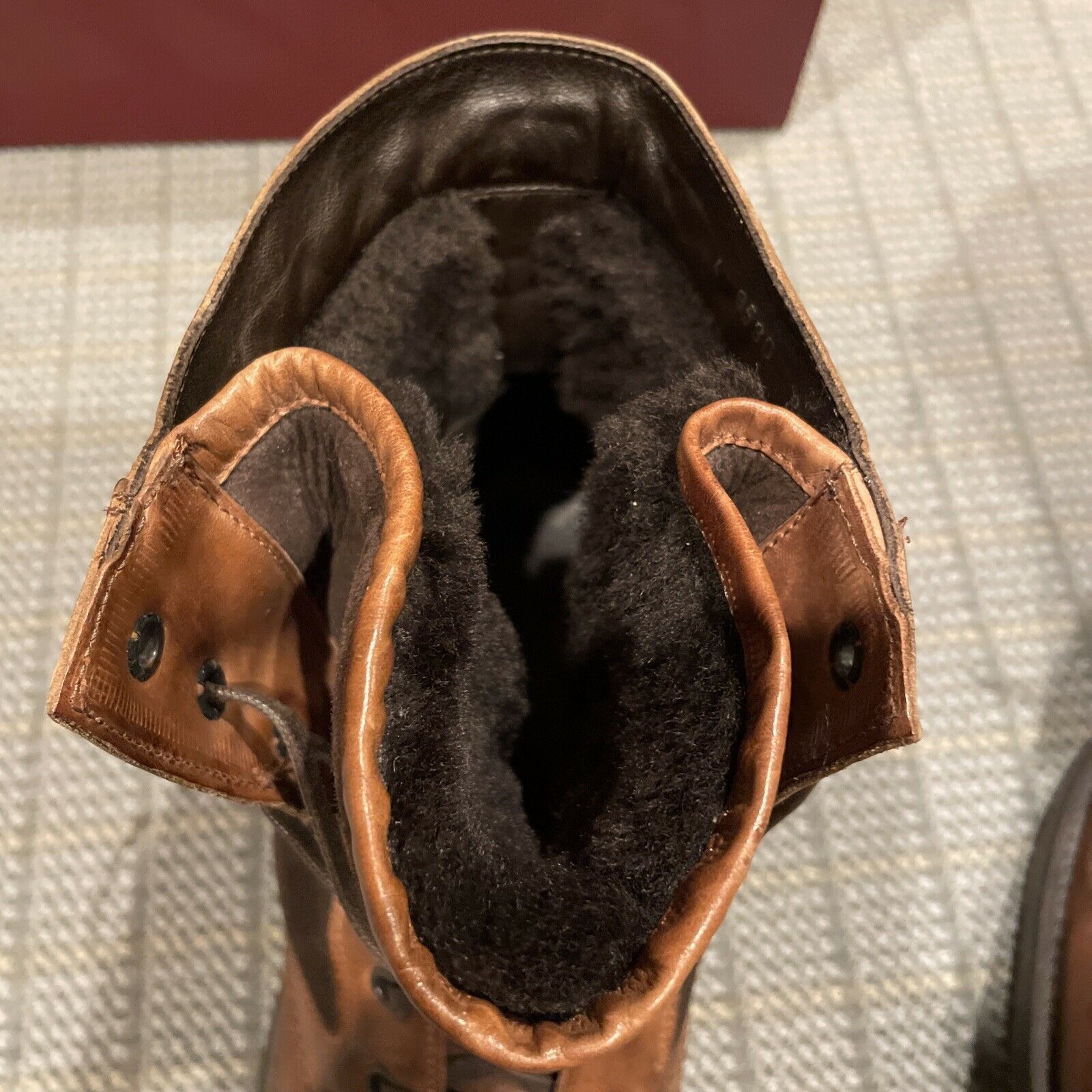 Prada Too Boot Warren brown leather & suede boots shearling Size US 9.5 / EU 42-43 - 5 Thumbnail