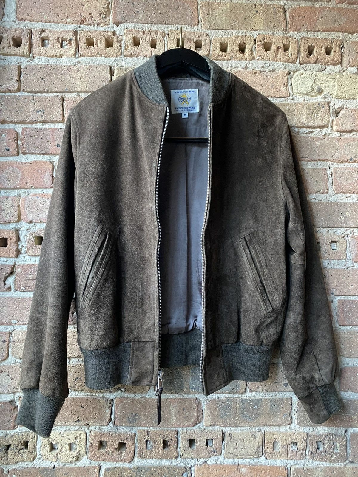 Golden Bear Suede Baseball Jacket