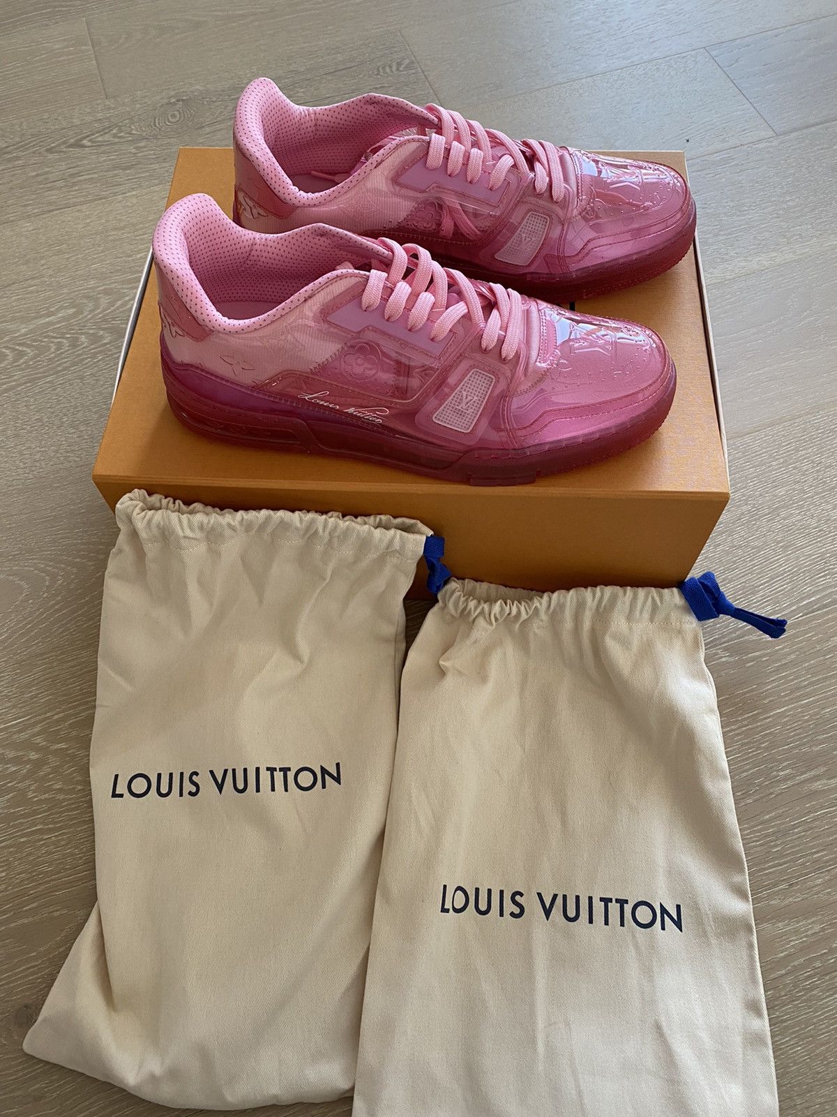 Louis Vuitton Louis Vuitton LV Virgil Sneaker Transparent Sz LV7 | Grailed