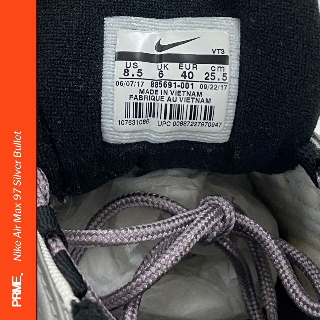 Nike 2017 Nike Air Max 97 “Silver Bullet” Size US 8.5 / EU 41-42 - 7 Thumbnail