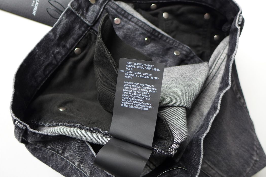 Saint Laurent Paris Saint Laurent D20 Denim Jeans Washed Black Grailed