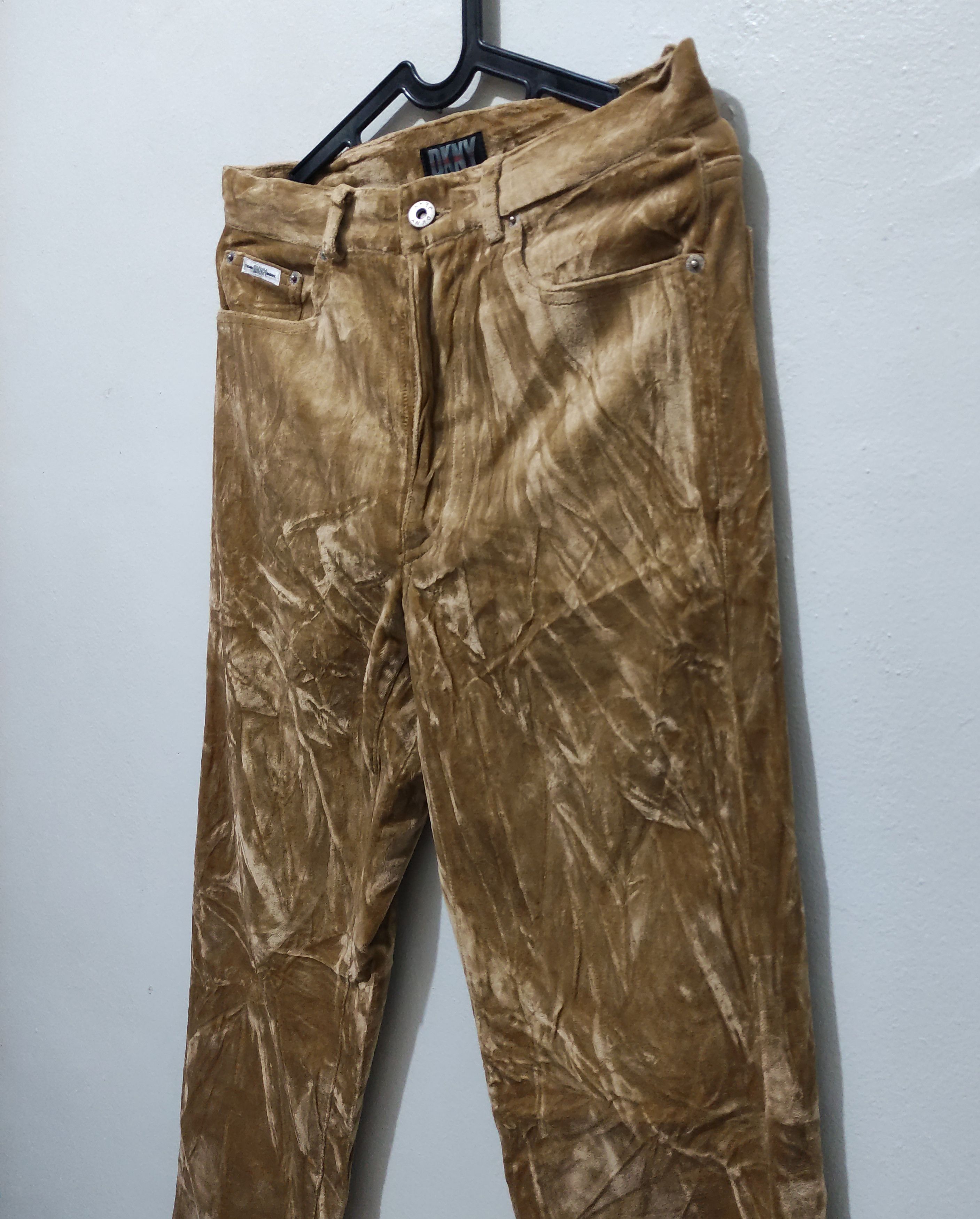 DKNY × Donna Karan × Vintage 90s vintage DKNY Khakis Velvet pants Size US 30 / EU 46 - 13 Thumbnail