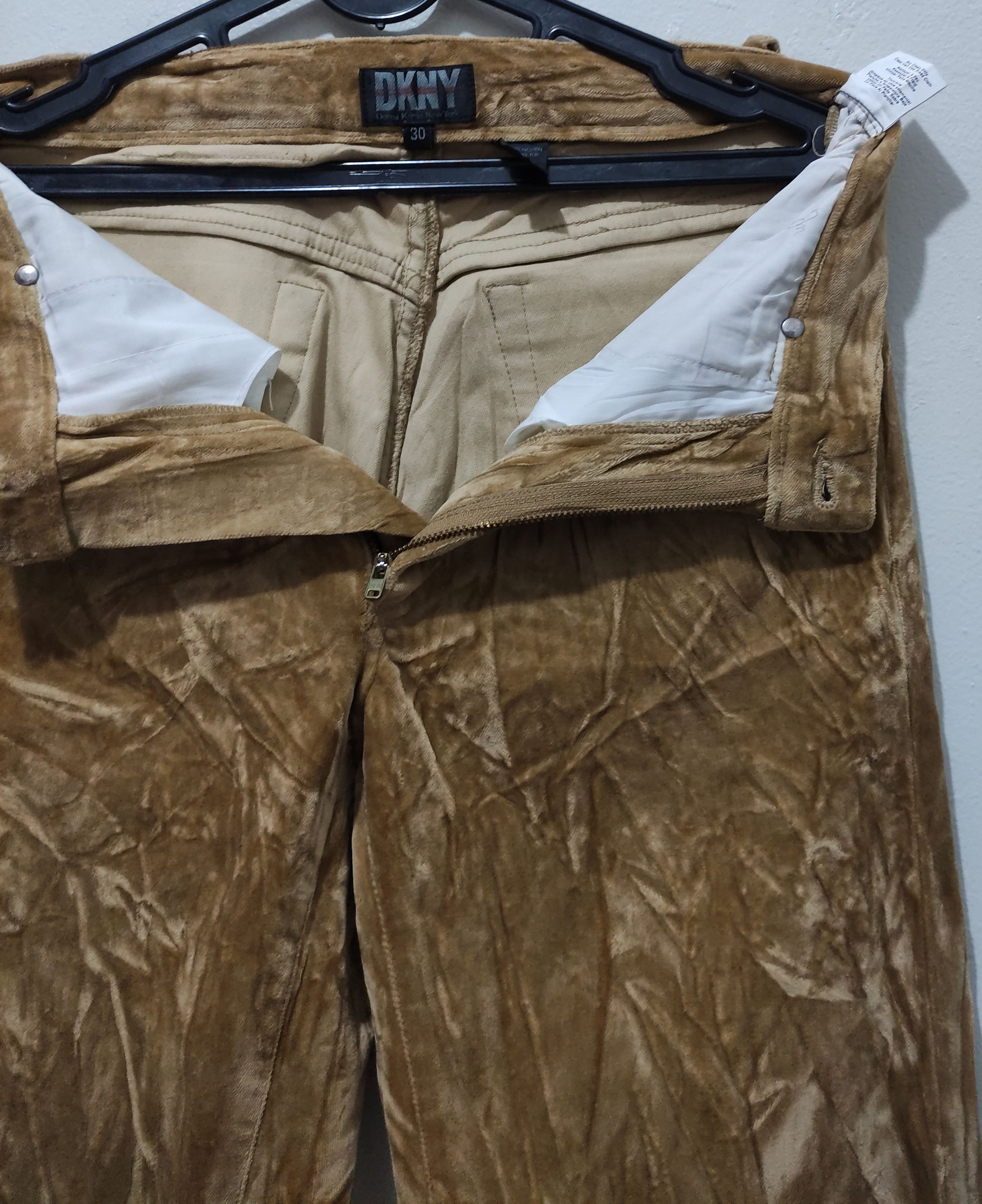 DKNY × Donna Karan × Vintage 90s vintage DKNY Khakis Velvet pants Size US 30 / EU 46 - 16 Thumbnail