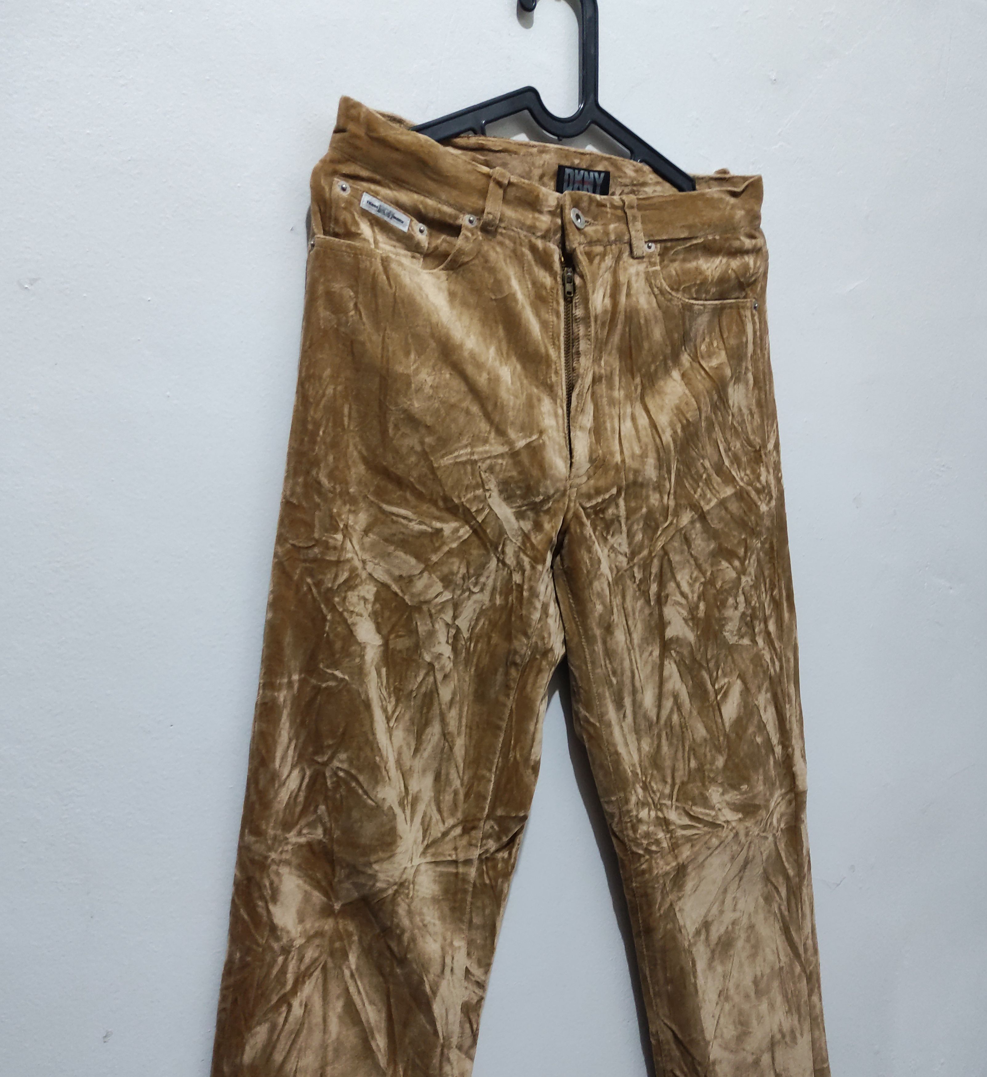 DKNY × Donna Karan × Vintage 90s vintage DKNY Khakis Velvet pants Size US 30 / EU 46 - 12 Thumbnail