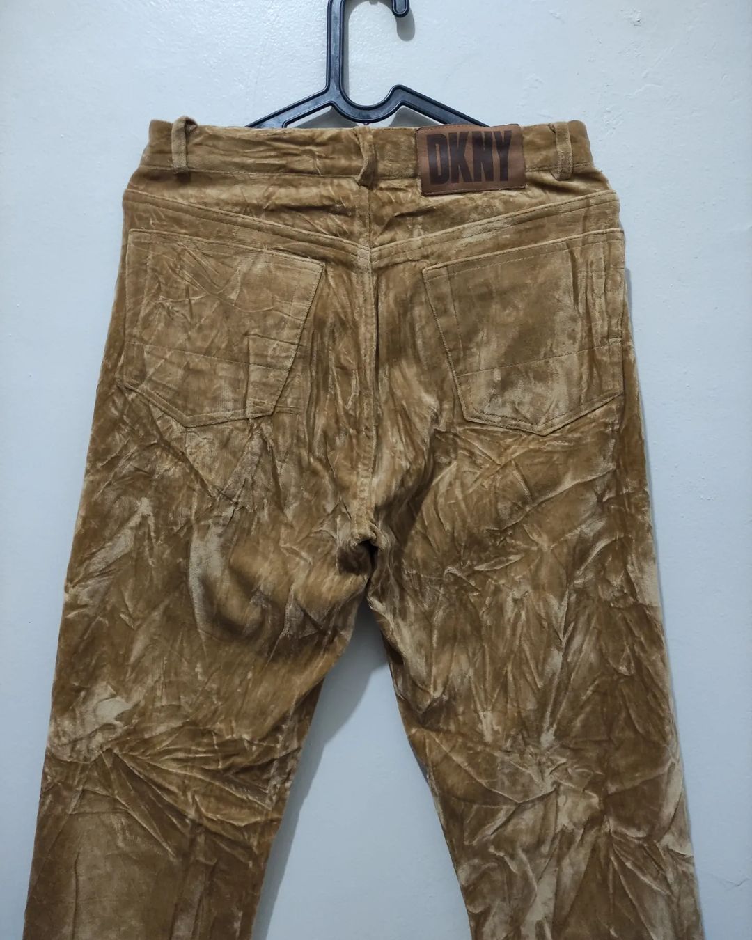 DKNY × Donna Karan × Vintage 90s vintage DKNY Khakis Velvet pants Size US 30 / EU 46 - 4 Thumbnail