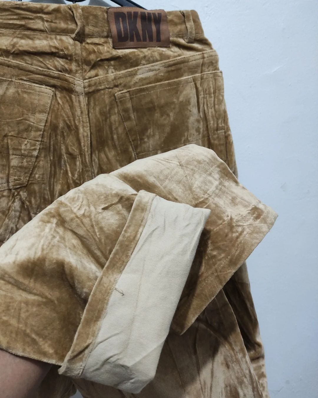 DKNY × Donna Karan × Vintage 90s vintage DKNY Khakis Velvet pants Size US 30 / EU 46 - 9 Thumbnail
