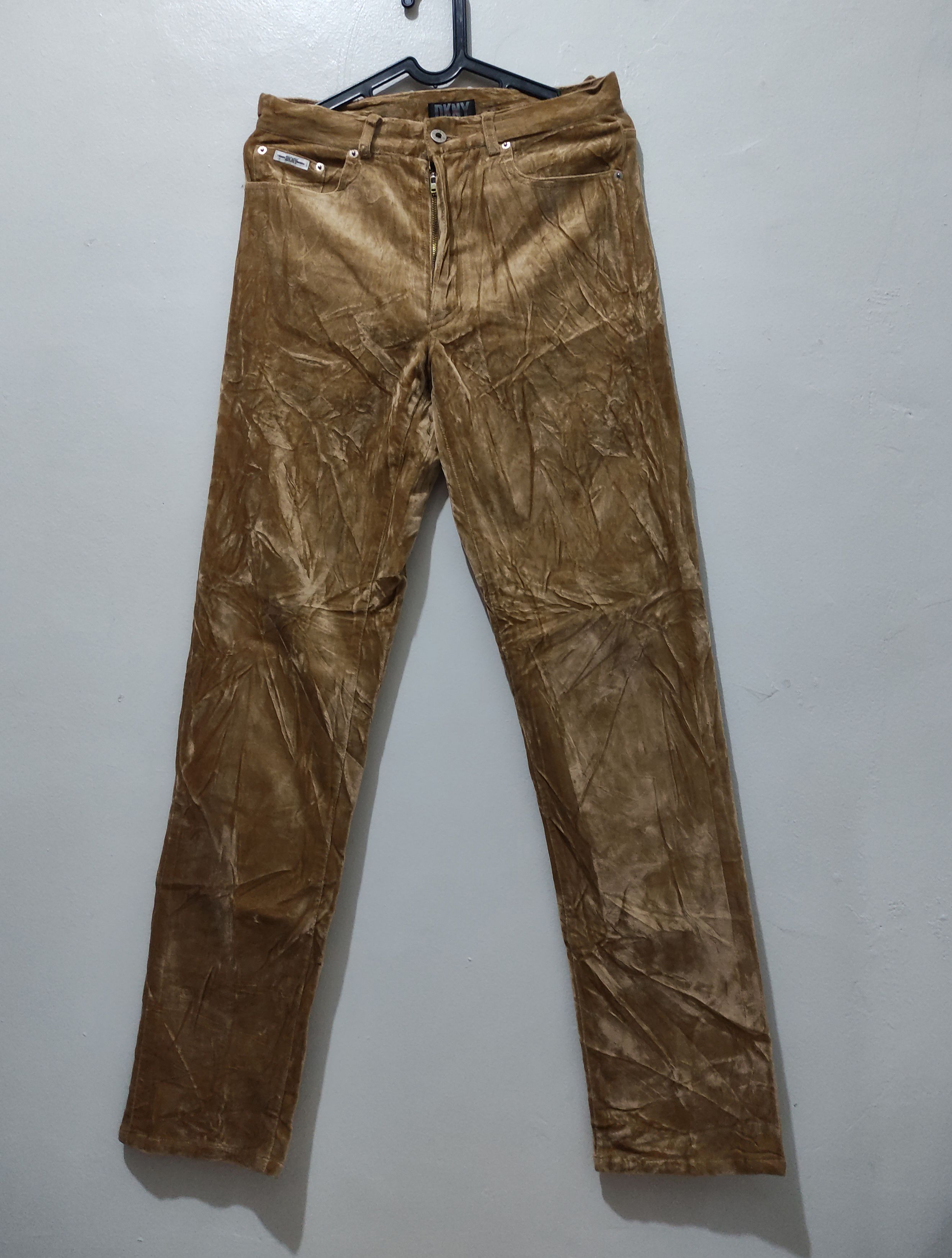 DKNY × Donna Karan × Vintage 90s vintage DKNY Khakis Velvet pants Size US 30 / EU 46 - 11 Thumbnail