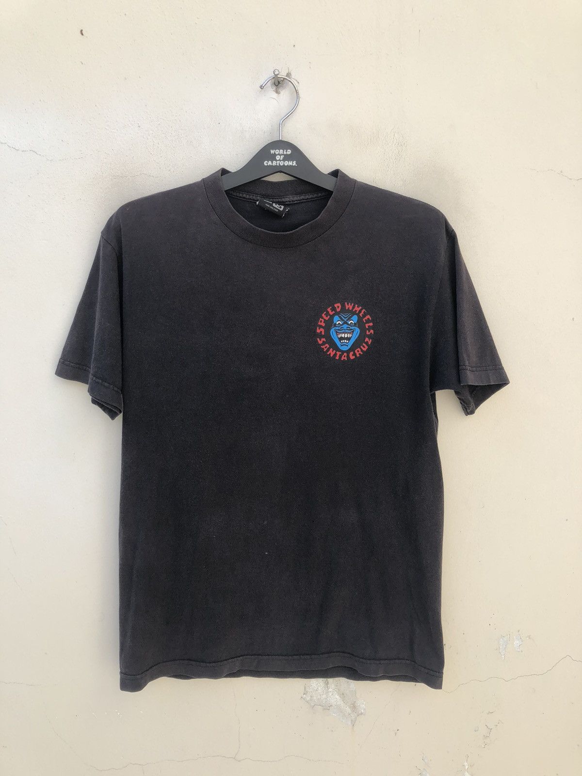 Santa Cruz Skateboards Vintage Y2K 2000 Santa Cruz Screaming Hand Faded Black tees Size US M / EU 48-50 / 2 - 7 Thumbnail
