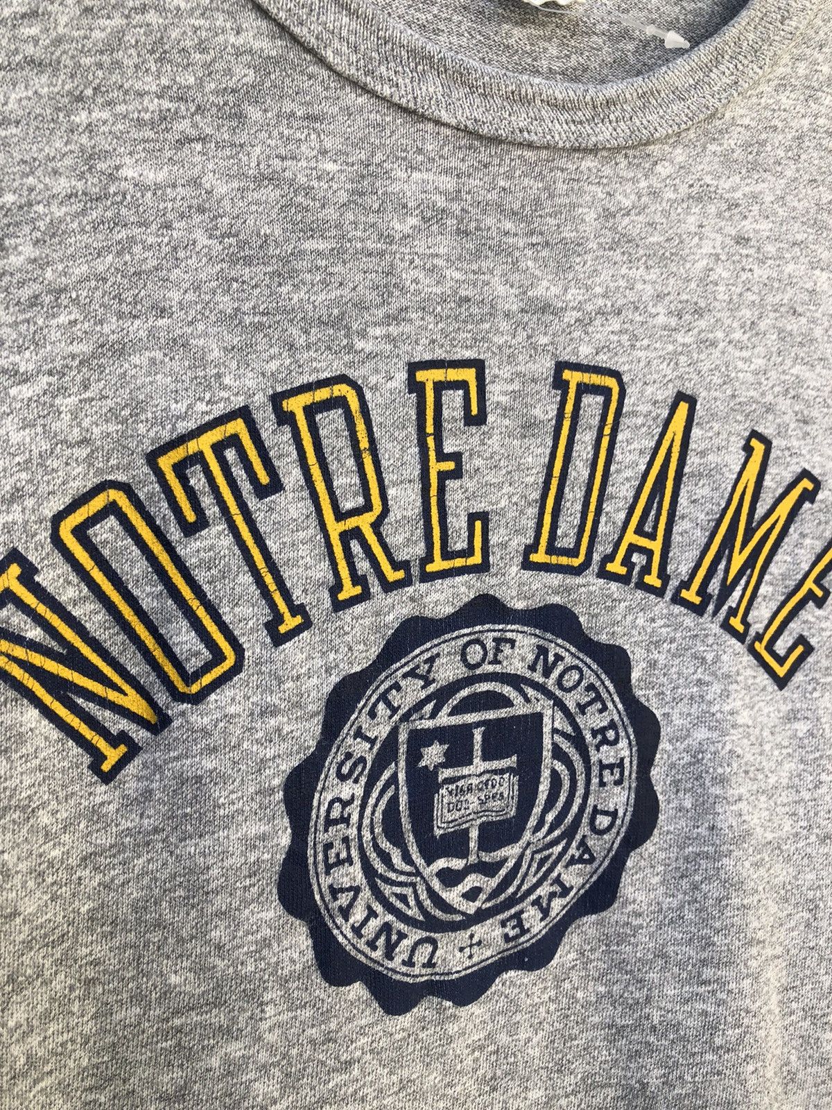 Champion RARE!! Vintage 80s Champion Made in Usa Notre Dame t shirt Size US XL / EU 56 / 4 - 4 Thumbnail