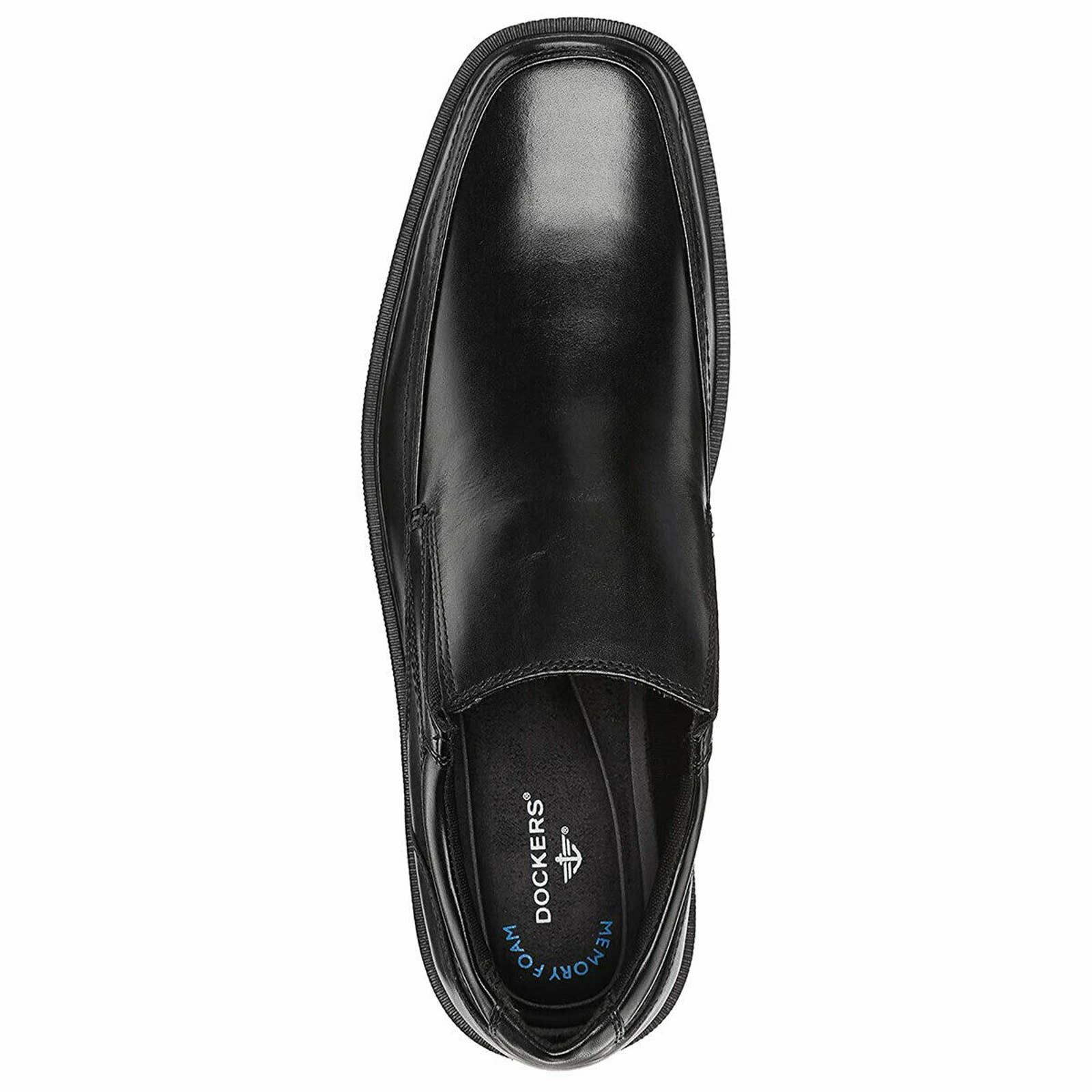 Dockers Dockers Mens Edson Leather Black Slip-On Loafers Wide Width Size US 10.5 / EU 43-44 - 5 Thumbnail