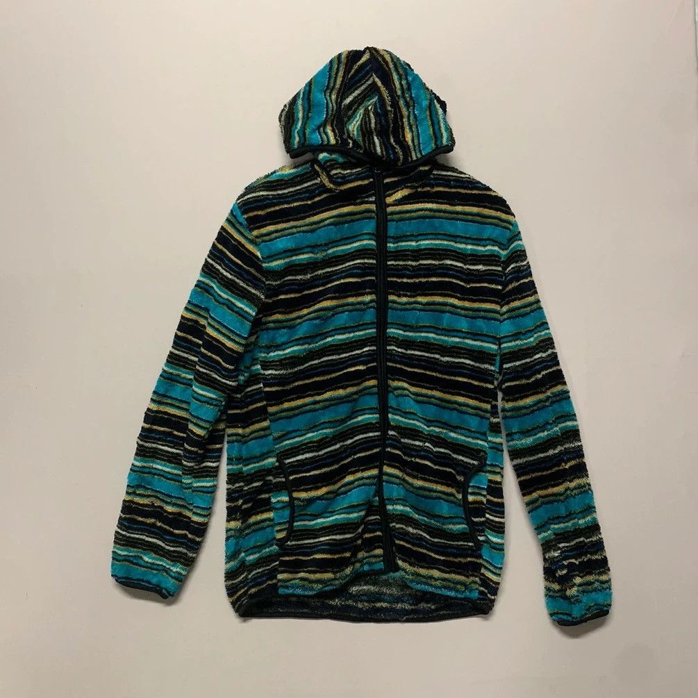 Japanese Brand × OVER THE STRiPES Old Mills Fleece Striped Rainbow Hoodie Zip Ups Sweater Size US M / EU 48-50 / 2 - 1 Thumbnail