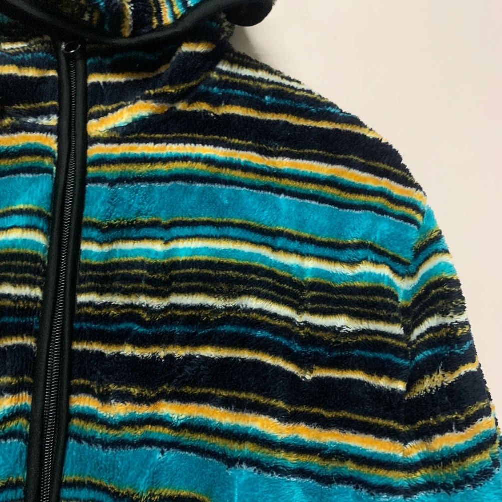 Japanese Brand × OVER THE STRiPES Old Mills Fleece Striped Rainbow Hoodie Zip Ups Sweater Size US M / EU 48-50 / 2 - 2 Thumbnail
