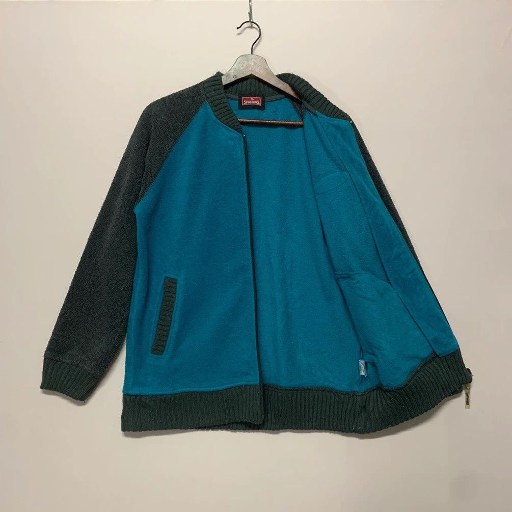 Spalding × Vintage 90’s Vintage Spalding Zip Ups Fleece Sweater Size US M / EU 48-50 / 2 - 7 Thumbnail