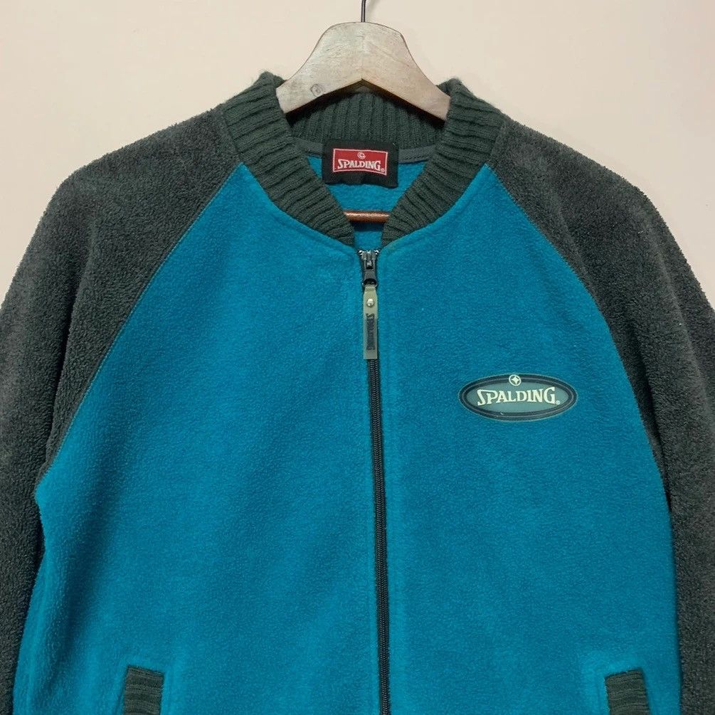 Spalding × Vintage 90’s Vintage Spalding Zip Ups Fleece Sweater Size US M / EU 48-50 / 2 - 3 Thumbnail
