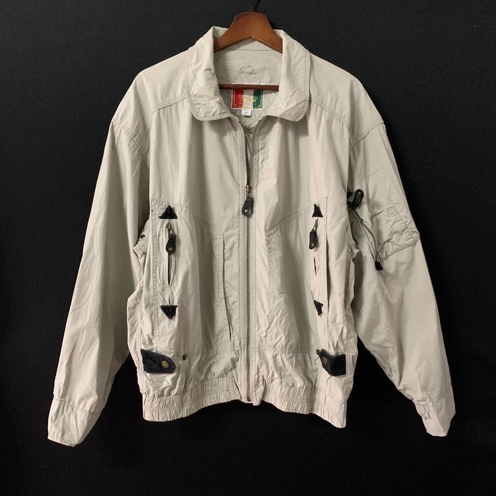 Japanese Brand × Vintage 💥RARE! Vintage Synthentic Exprossion Tactical Jacket Size US L / EU 52-54 / 3 - 1 Thumbnail