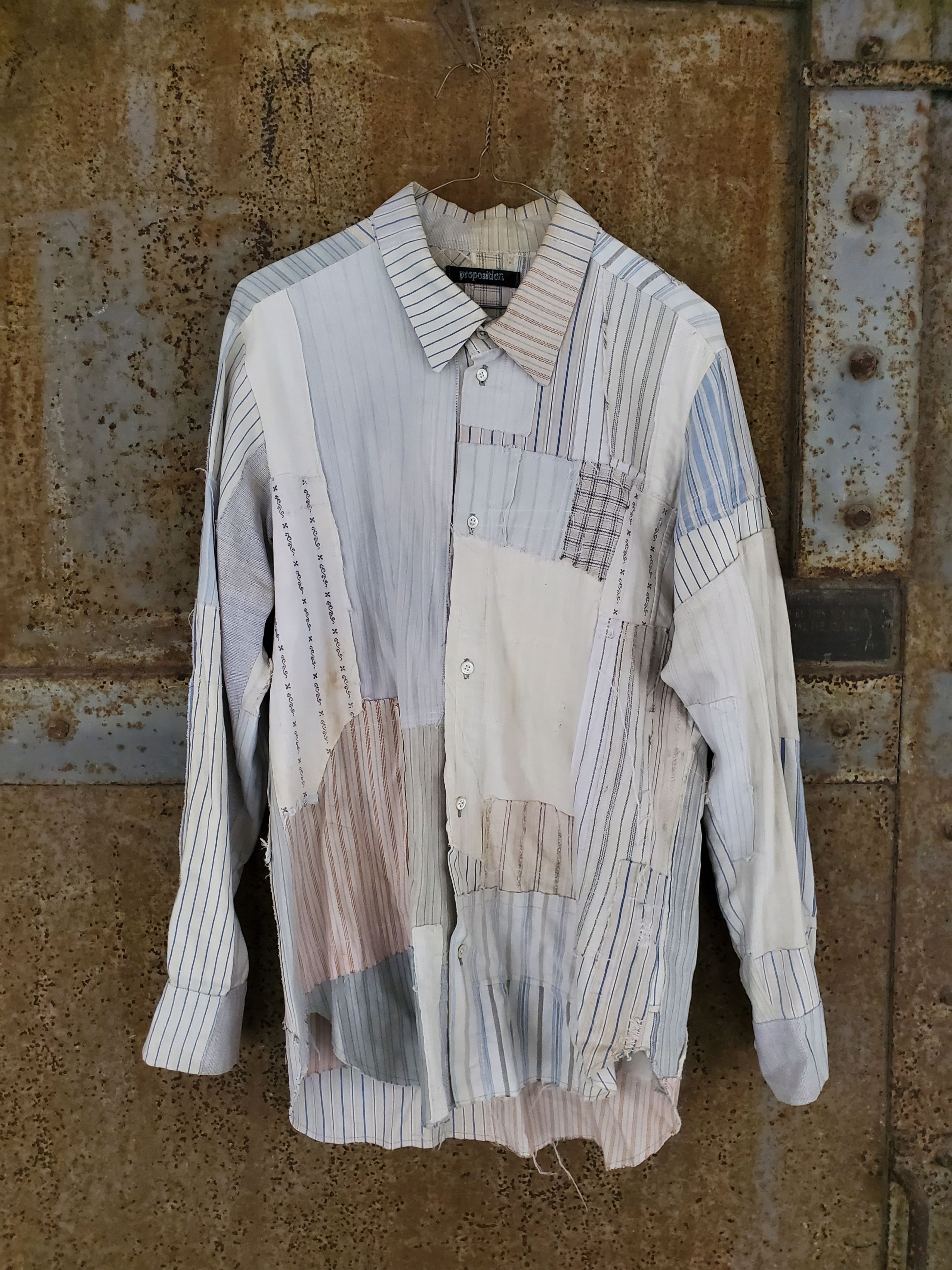 Vintage Proposition antique french patched shirt | Grailed