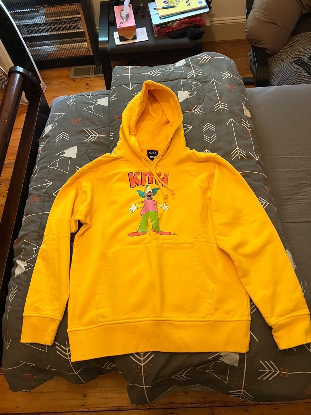 Kith x The Simpsons Krusty Hoodie Yellow Men's - SS21 - US