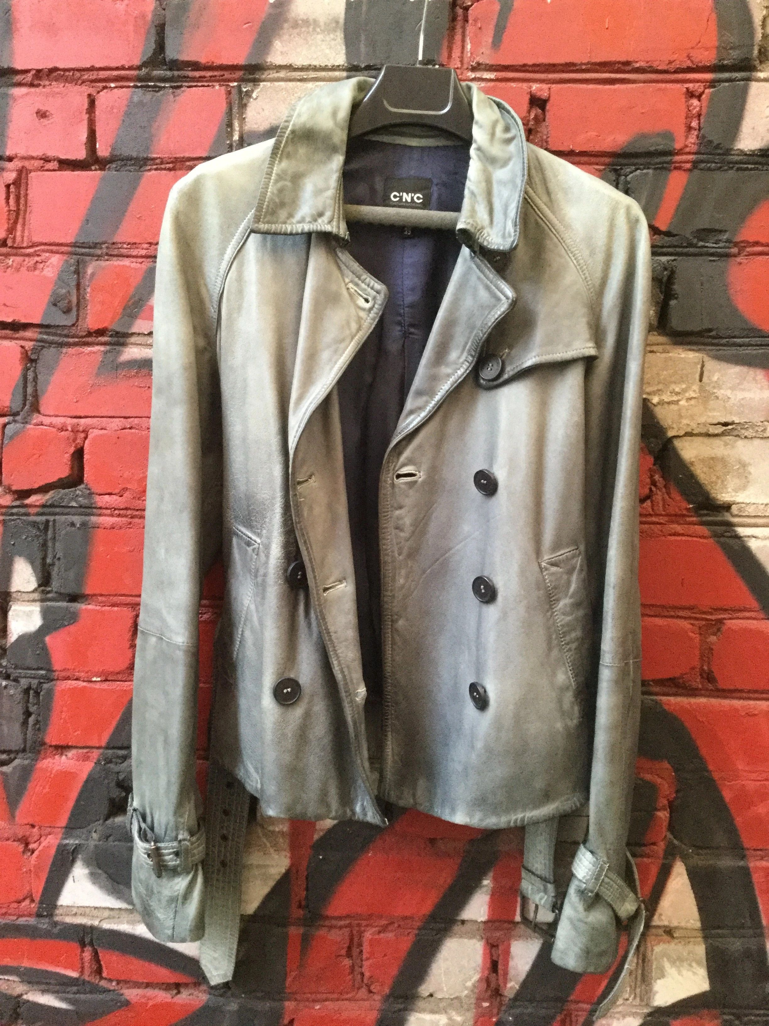 Costume National Leather jacket.Like Jean-Paul Gaultier or Uma Wang Size M / US 6-8 / IT 42-44 - 1 Thumbnail