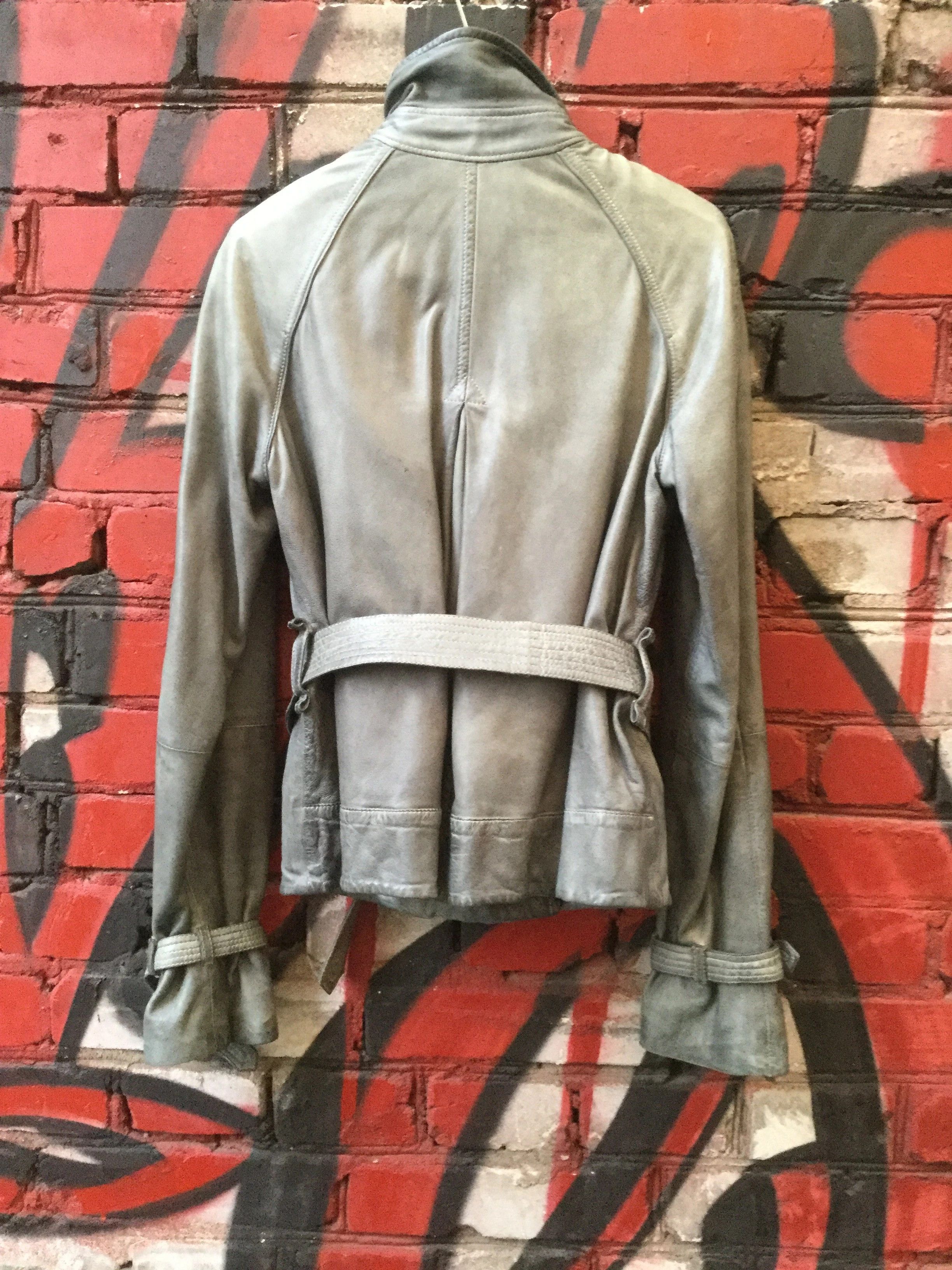 Costume National Leather jacket.Like Jean-Paul Gaultier or Uma Wang Size M / US 6-8 / IT 42-44 - 3 Thumbnail