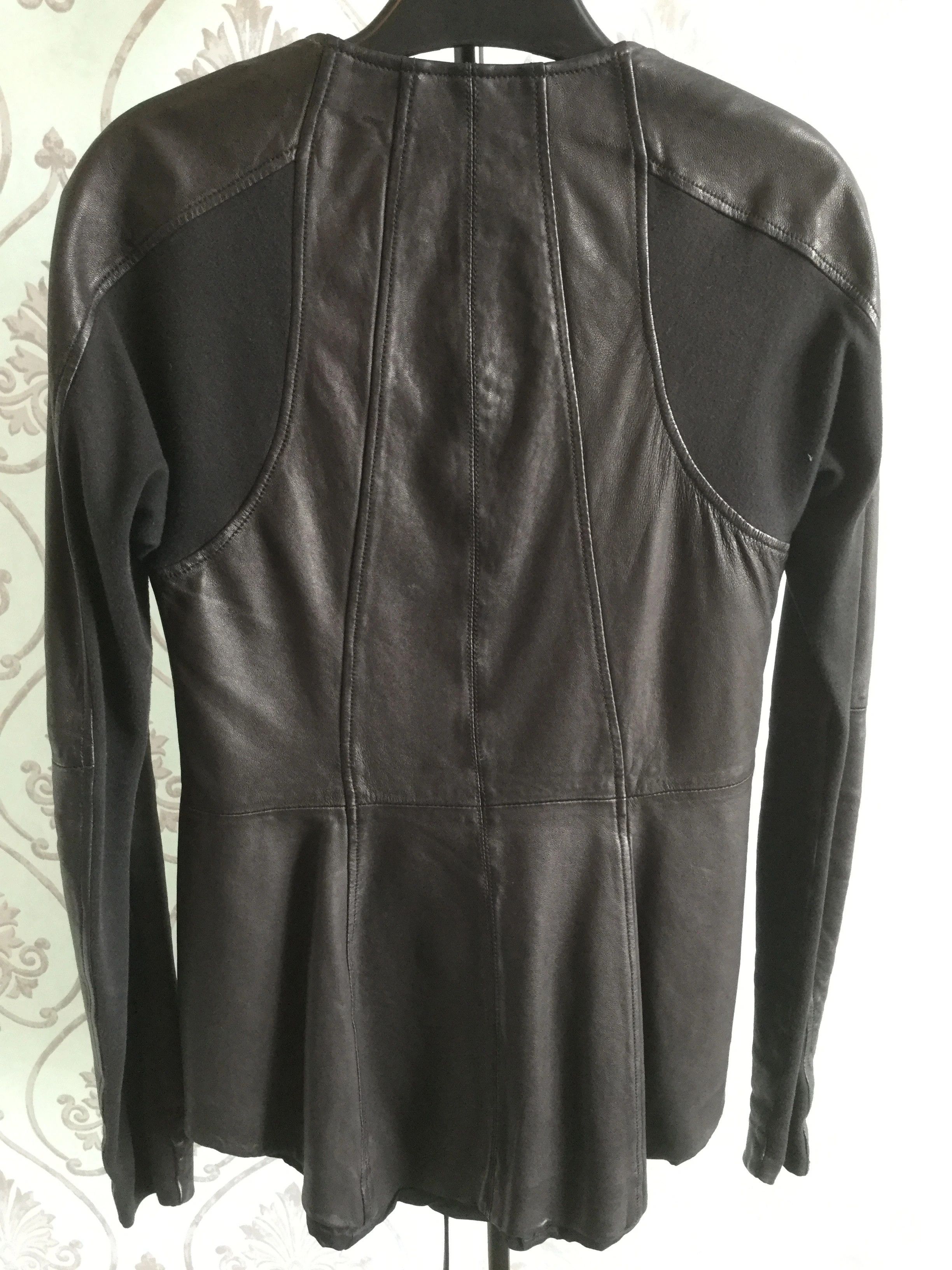 Ilaria Nistri Leather jacket.Like Masnada or Helmut Lang jackets Size M / US 6-8 / IT 42-44 - 2 Thumbnail