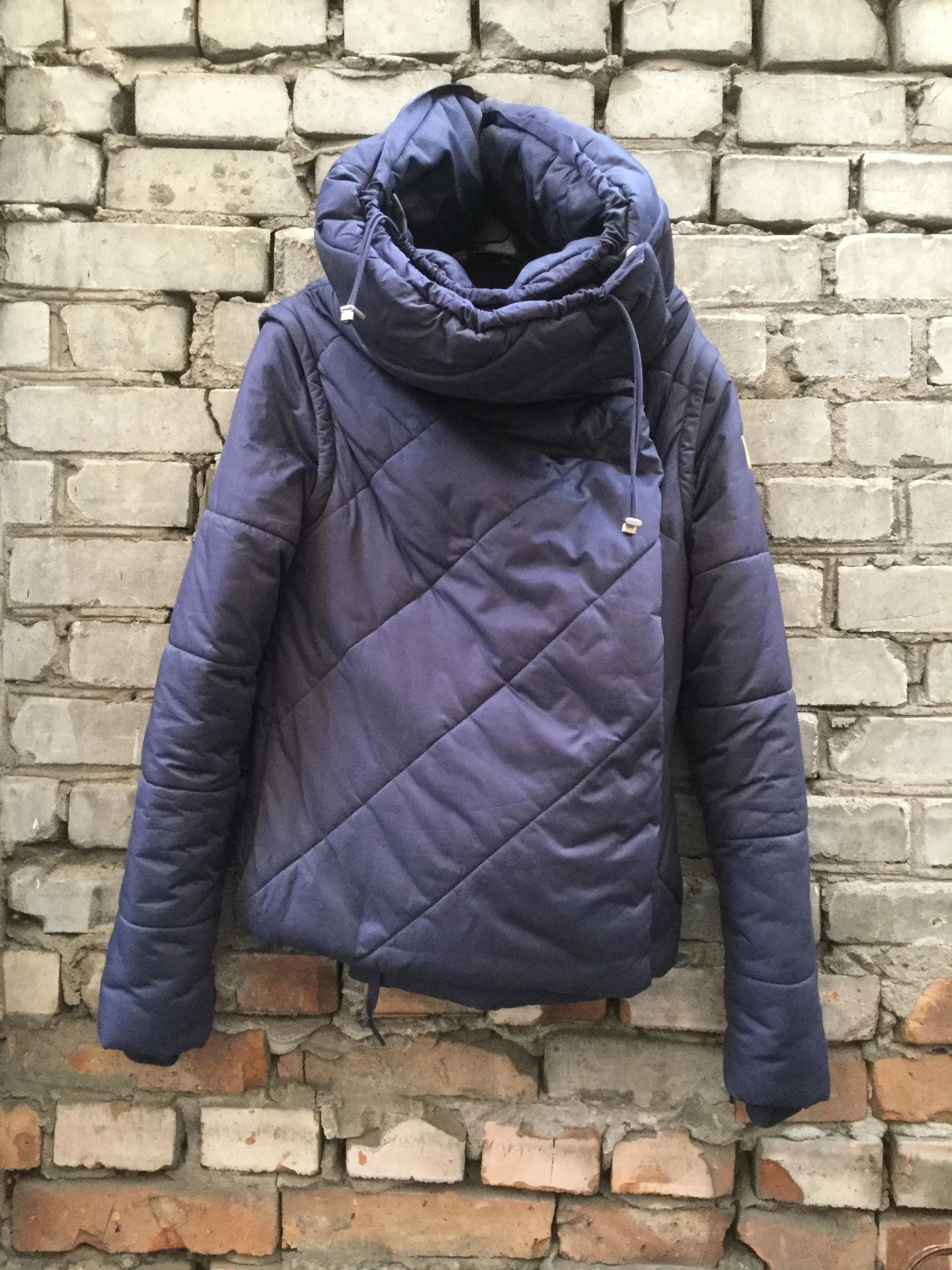 image of Adidas x Stella Mccartney Funnel Neck "square" Jacket + Vest.like Balenciaga Or Dior in Purple, Wom