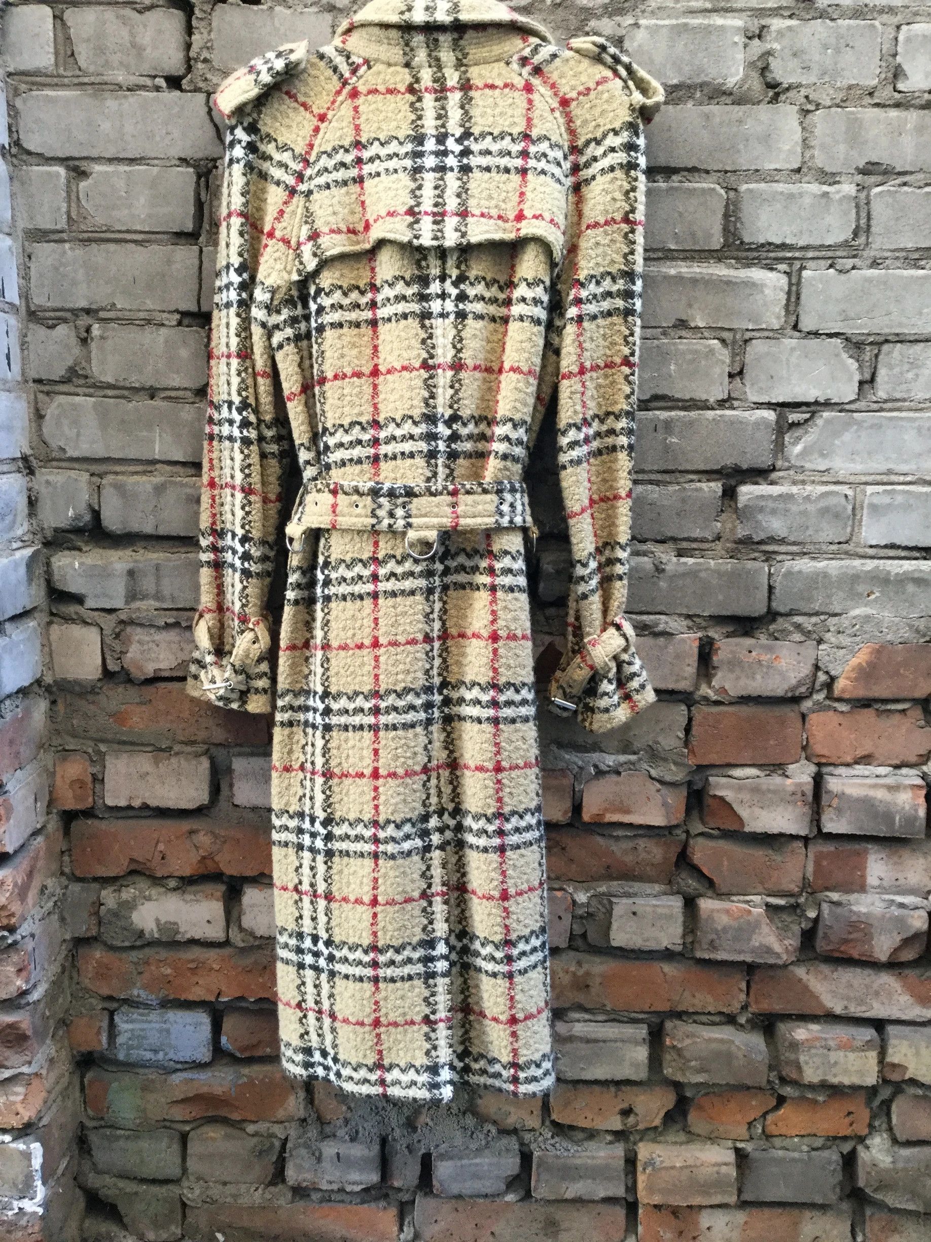 Burberry Wool Plaid Trench-Coat Size S / US 4 / IT 40 - 3 Thumbnail