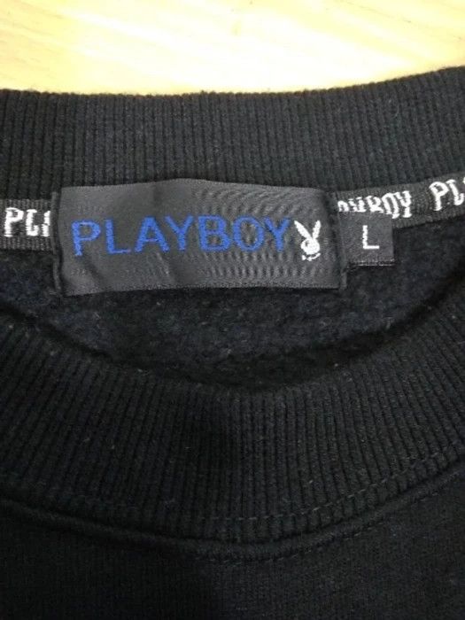 Playboy Playboy Big Logo Crewneck Black Vintage Women's Sweatshirt Size S / US 4 / IT 40 - 3 Thumbnail