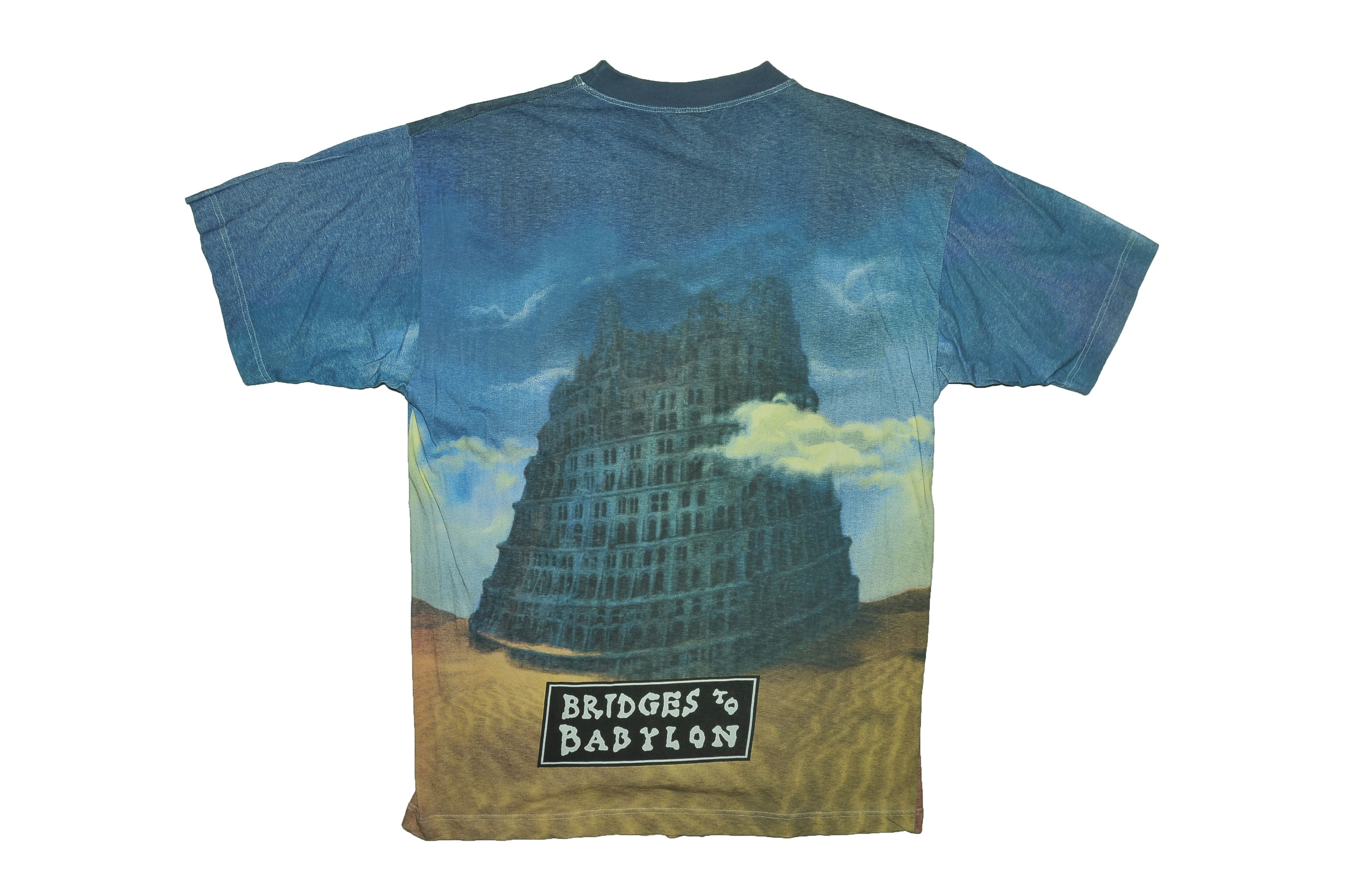 Vintage Vintage 90's The Rolling Stones Bridges to Babylon T-shirt Size US M / EU 48-50 / 2 - 2 Thumbnail