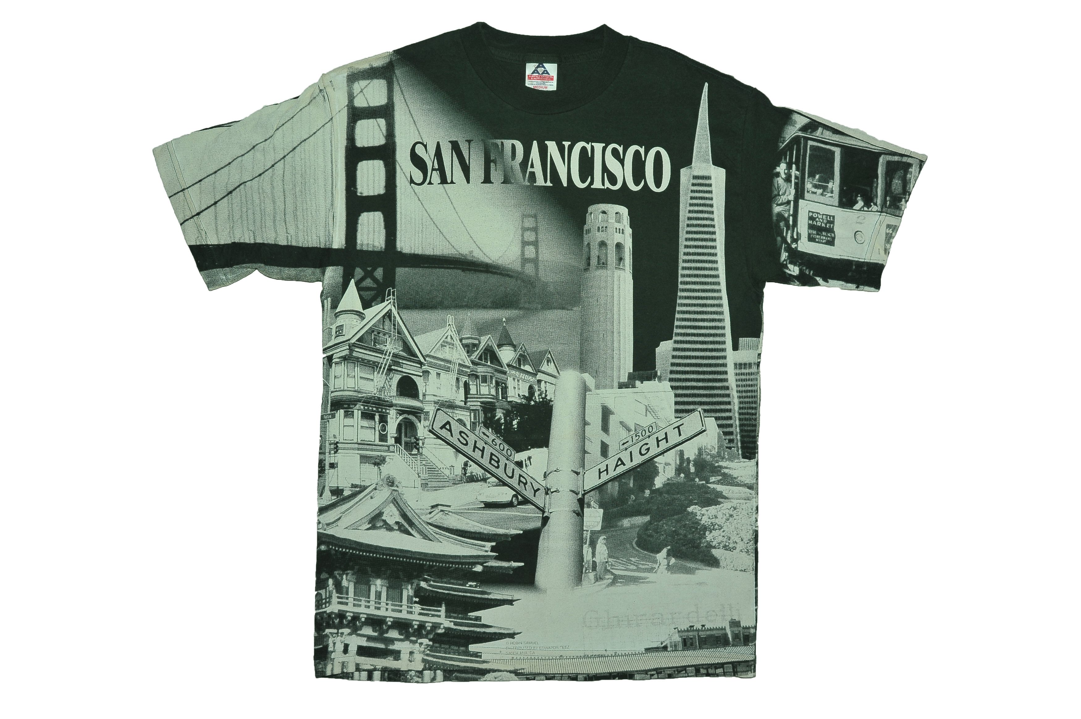 Vintage San Fransisco All Over Print T-shirt