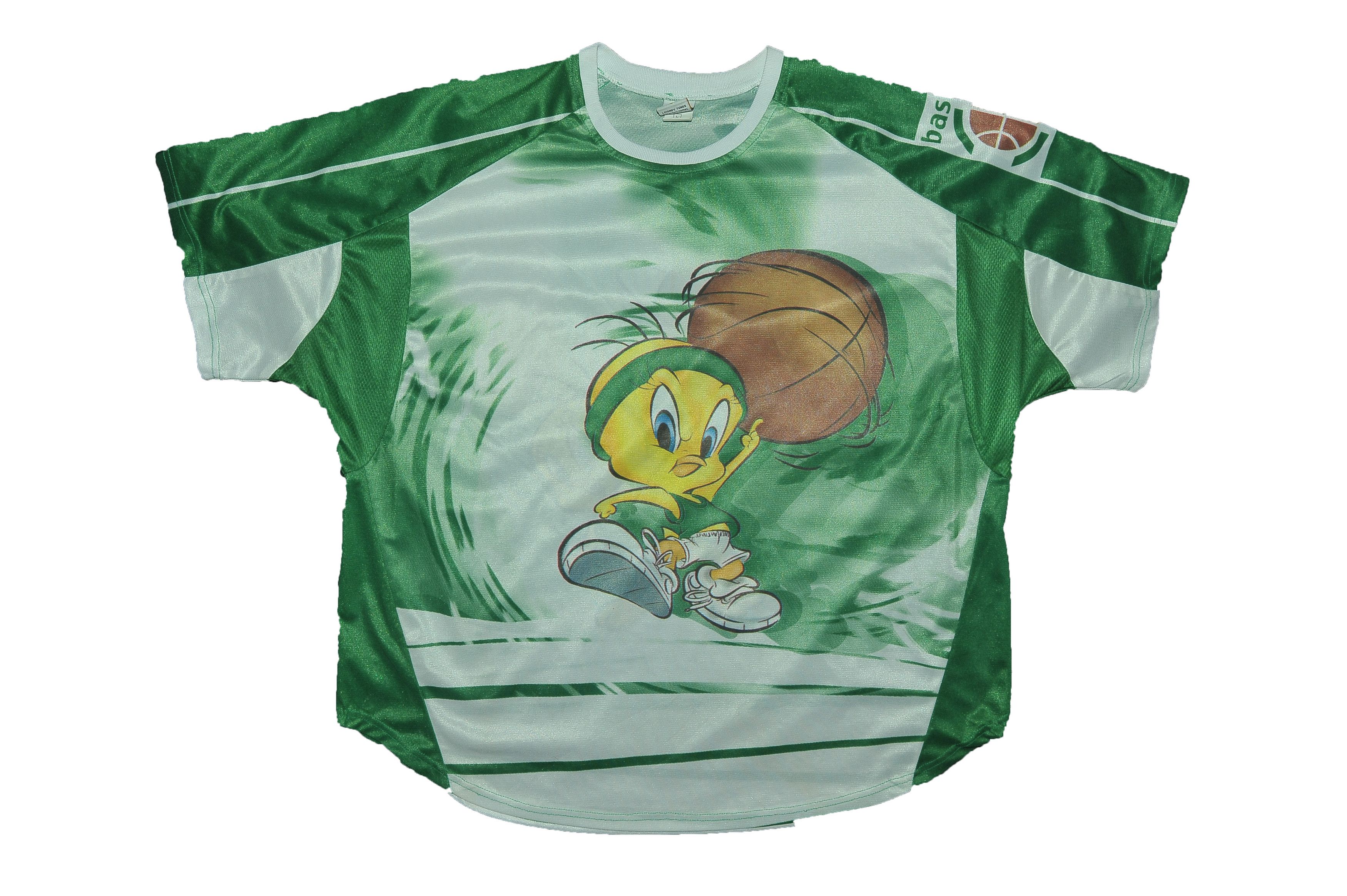 Vintage Vintage Early 2000s Tweety Looney Tunes Basketball Jersey Size US L / EU 52-54 / 3 - 1 Thumbnail