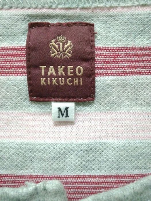 Japanese Brand × Takeo Kikuchi × Vintage Takeo Kikuchi Striped T-Shirt Japanese Designer Size US M / EU 48-50 / 2 - 3 Thumbnail