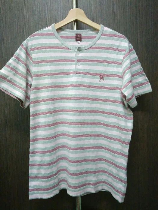 Japanese Brand × Takeo Kikuchi × Vintage Takeo Kikuchi Striped T-Shirt Japanese Designer Size US M / EU 48-50 / 2 - 1 Thumbnail