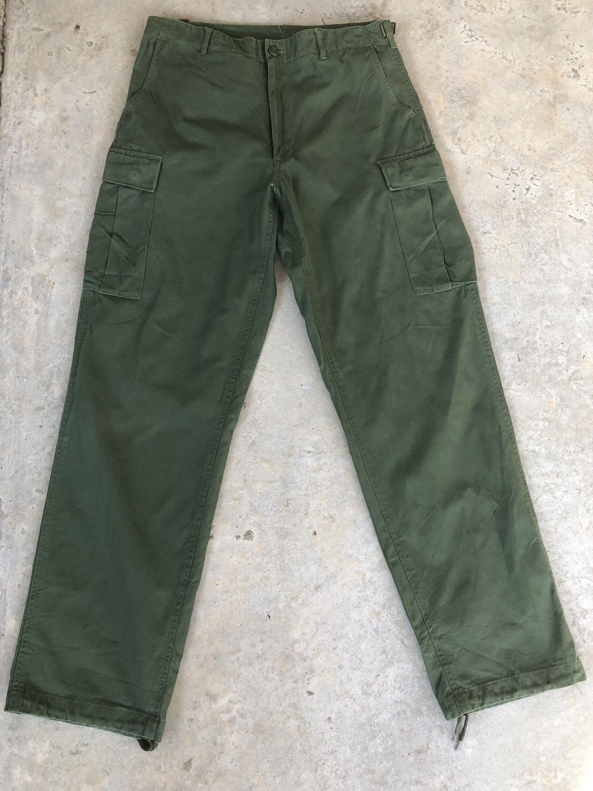 Military vintage army cargo pants tactical multipocket green L Grailed