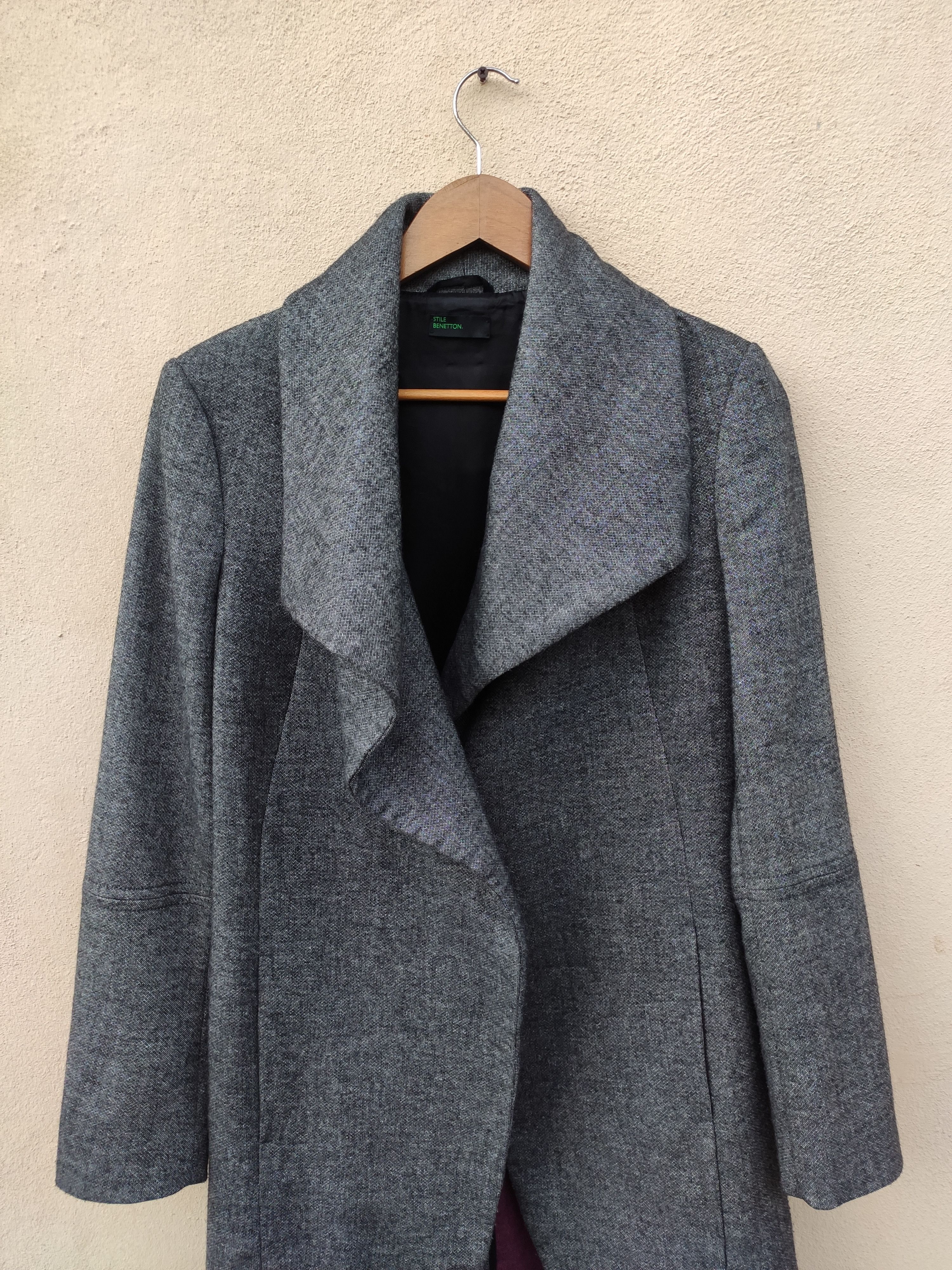 Benetton Benetton jacket long coat wool coat Size US S / EU 44-46 / 1 - 2 Thumbnail