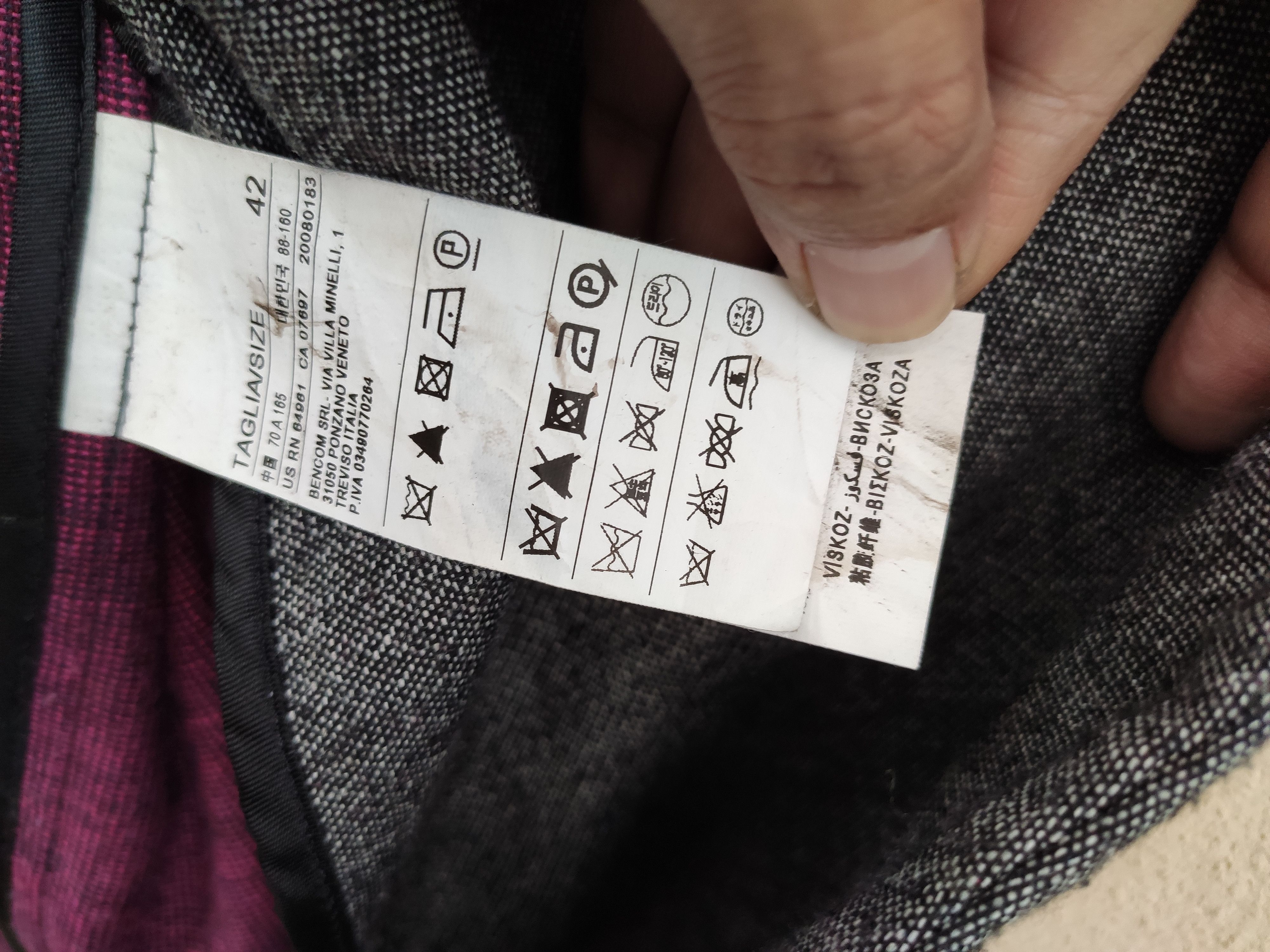 Benetton Benetton jacket long coat wool coat Size US S / EU 44-46 / 1 - 5 Thumbnail