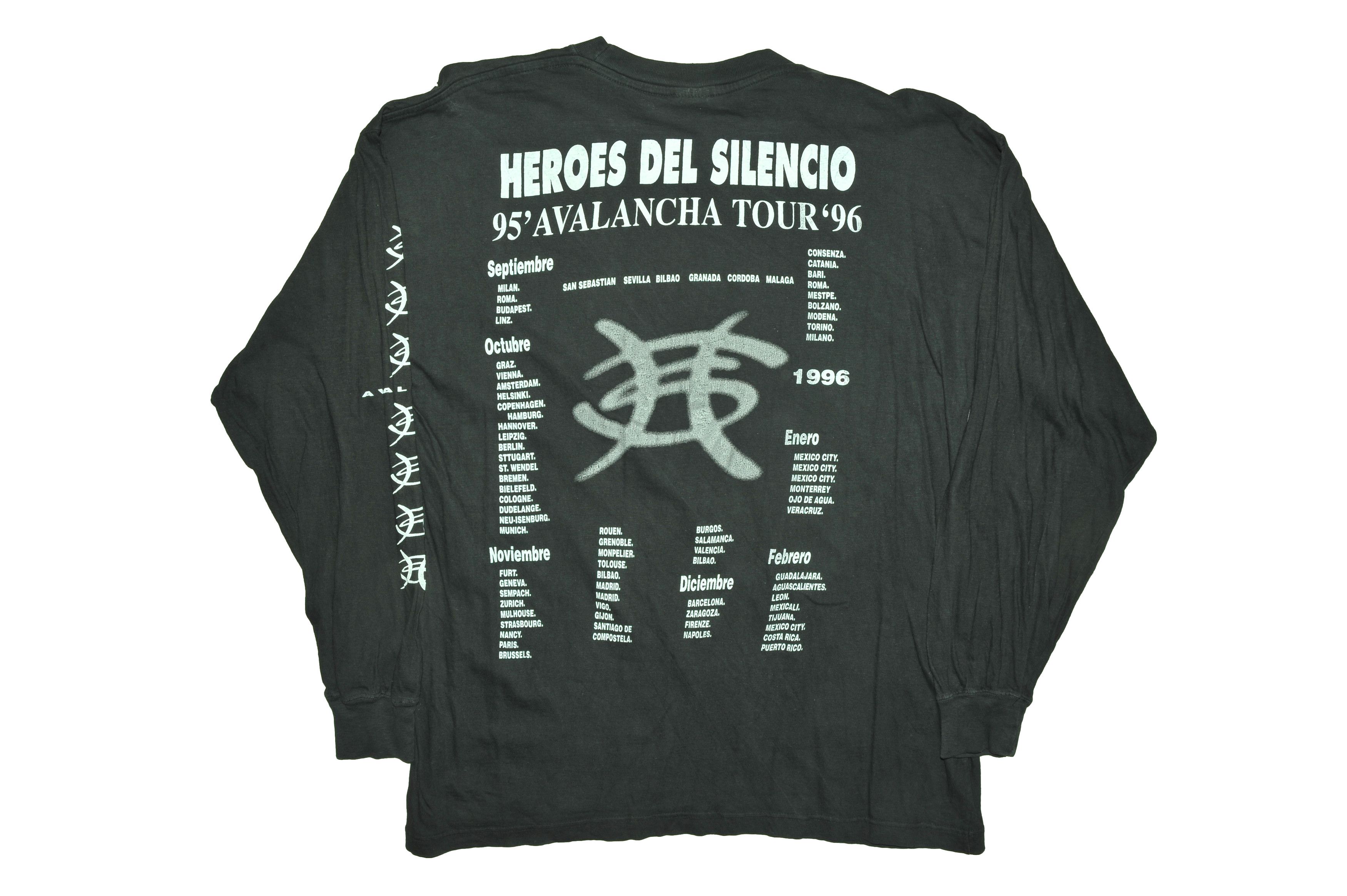 Vintage Vintage 90s 1996 Heroes Del Silencio Avalancha Tour Size US XXL / EU 58 / 5 - 2 Thumbnail