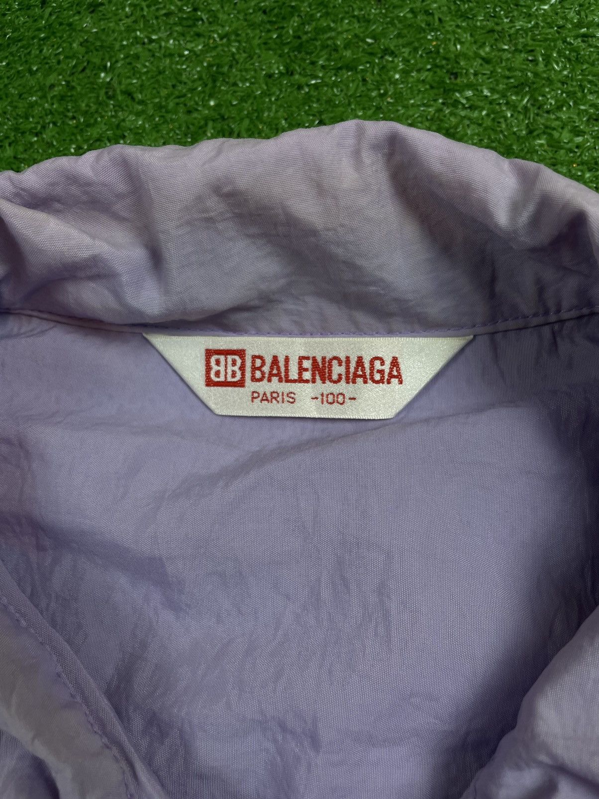 Balenciaga Vintage 90s Balenciaga Bootleg Windbreaker Jacket Purple Size US S / EU 44-46 / 1 - 5 Thumbnail
