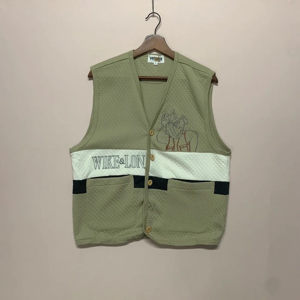 Japanese Brand × Vintage Vintage Wike & Lon Sleeveless Cotton Vest Size US M / EU 48-50 / 2 - 1 Thumbnail