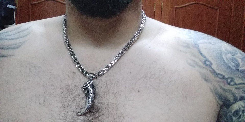 Jewelry Wolf Pendant Necklace Size ONE SIZE - 4 Thumbnail