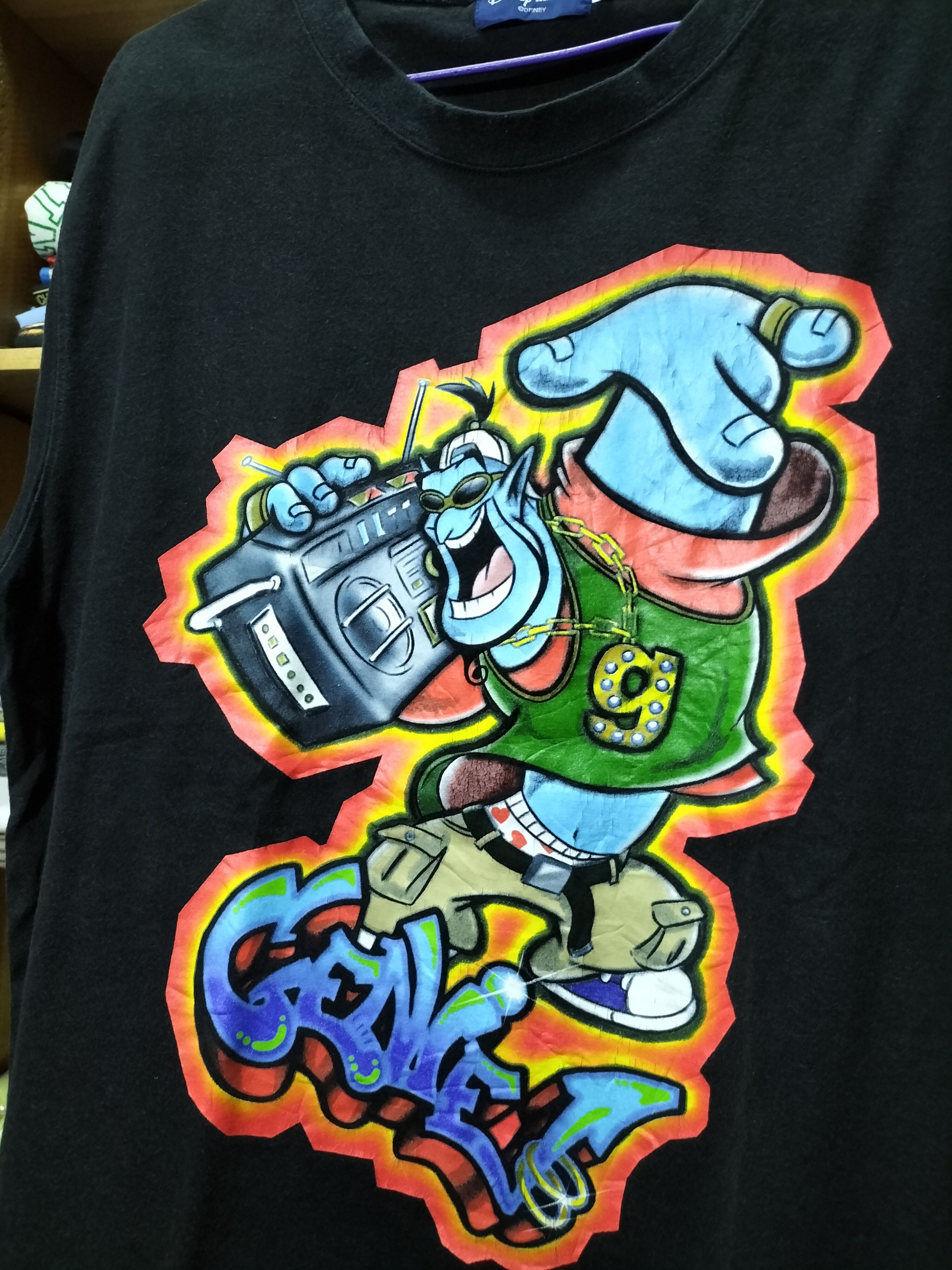 Disney × Vintage Vintage 90s Genie Aladdin Disney movies fashion streetwear Size US M / EU 48-50 / 2 - 3 Thumbnail