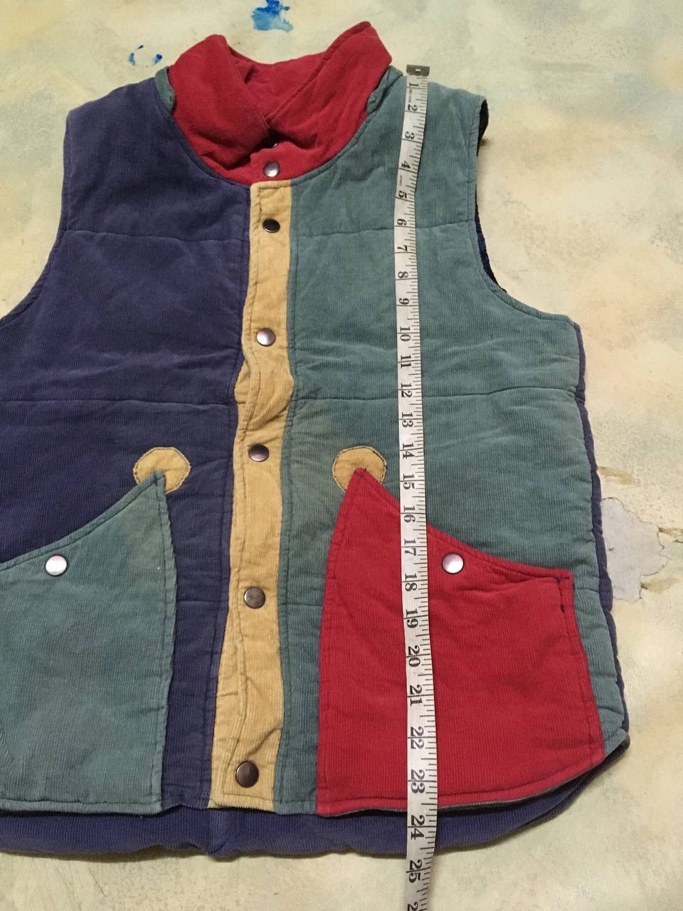 Japanese Brand Colour Block Vest Size US M / EU 48-50 / 2 - 8 Thumbnail