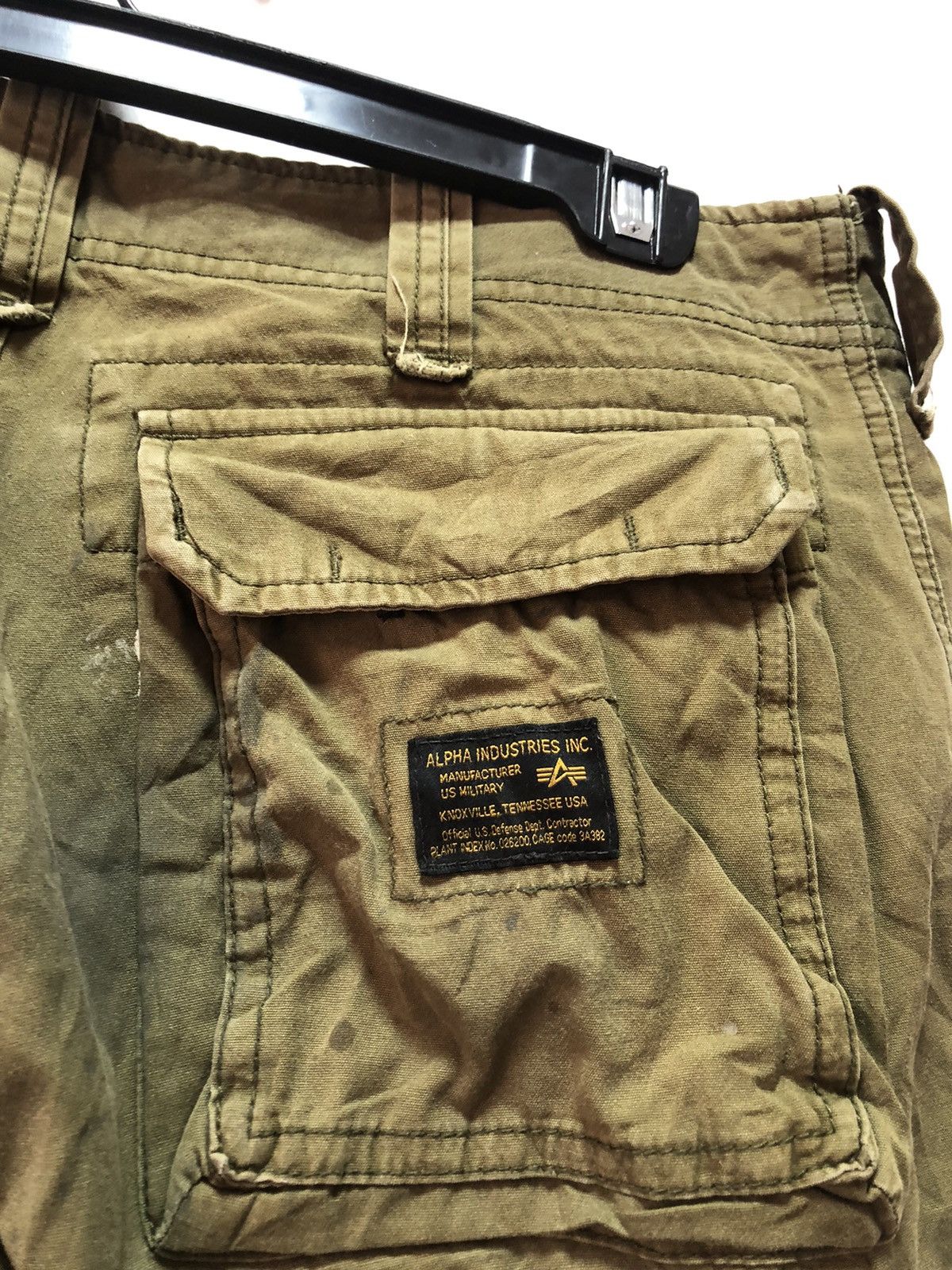 Alpha Industries ALPHA INDUSTRIES Cargo Pants Tactical Distressed Painted Size US 32 / EU 48 - 7 Thumbnail