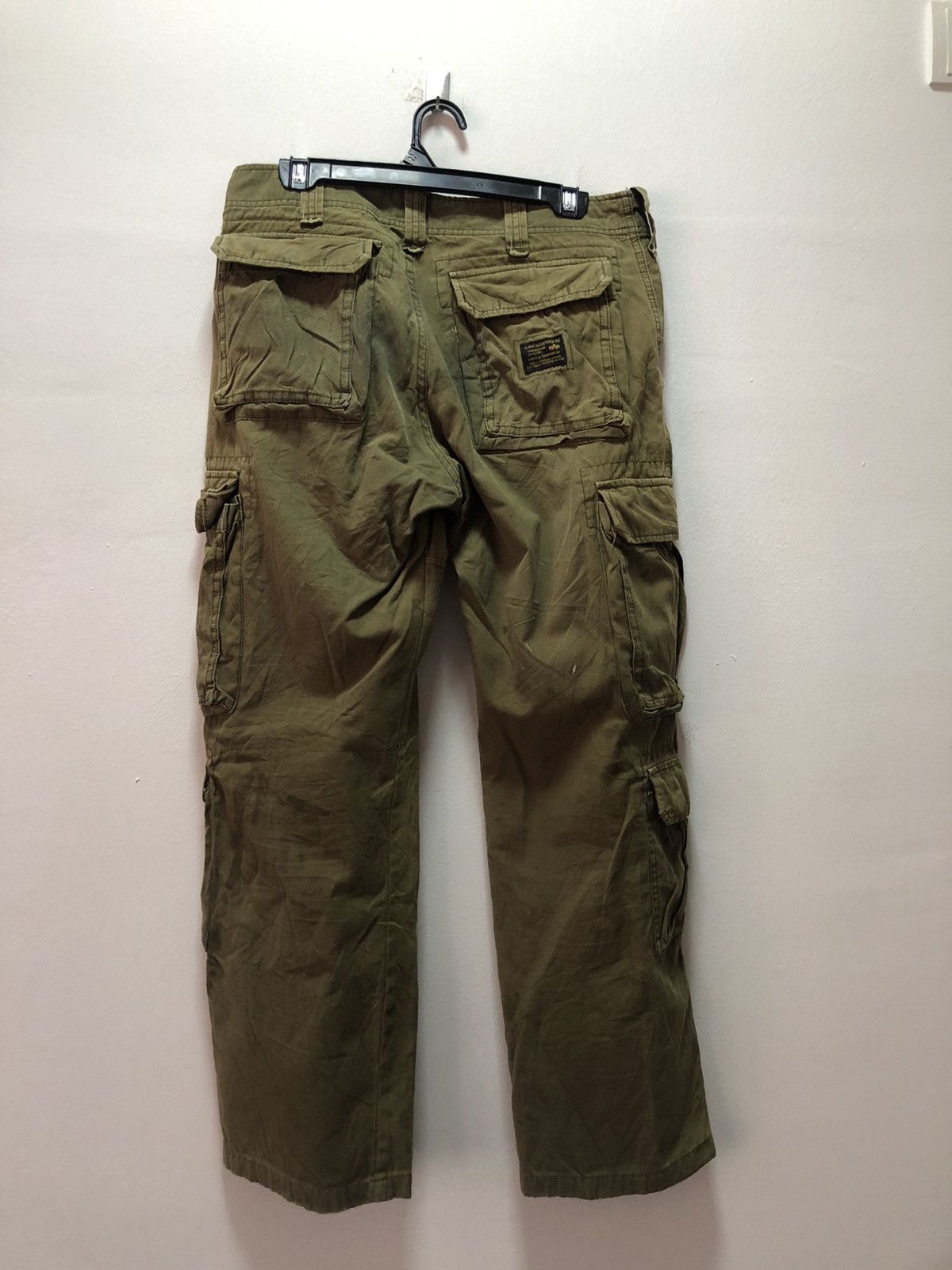 Alpha Industries ALPHA INDUSTRIES Cargo Pants Tactical Distressed Painted Size US 32 / EU 48 - 5 Thumbnail