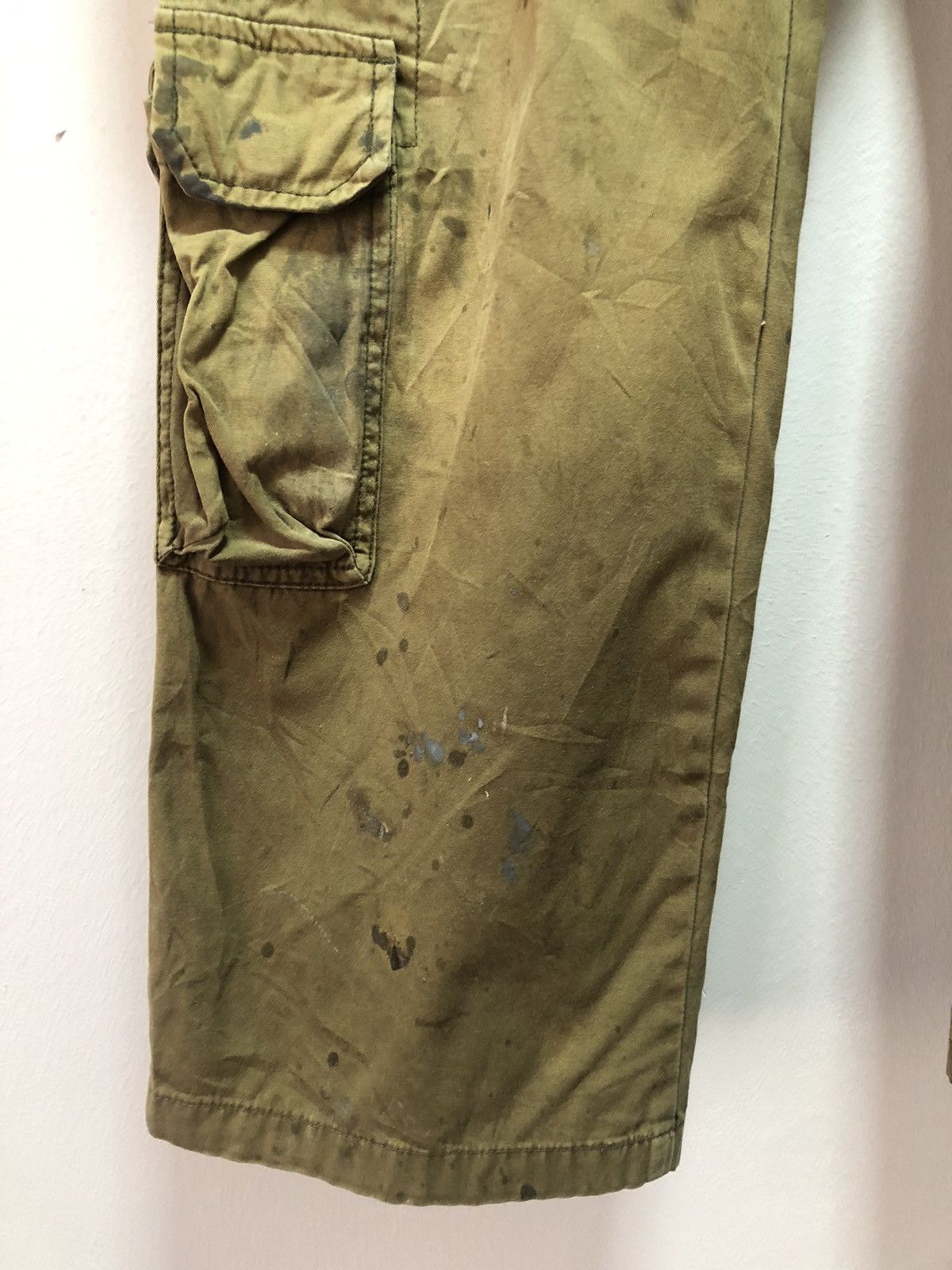 Alpha Industries ALPHA INDUSTRIES Cargo Pants Tactical Distressed Painted Size US 32 / EU 48 - 4 Thumbnail