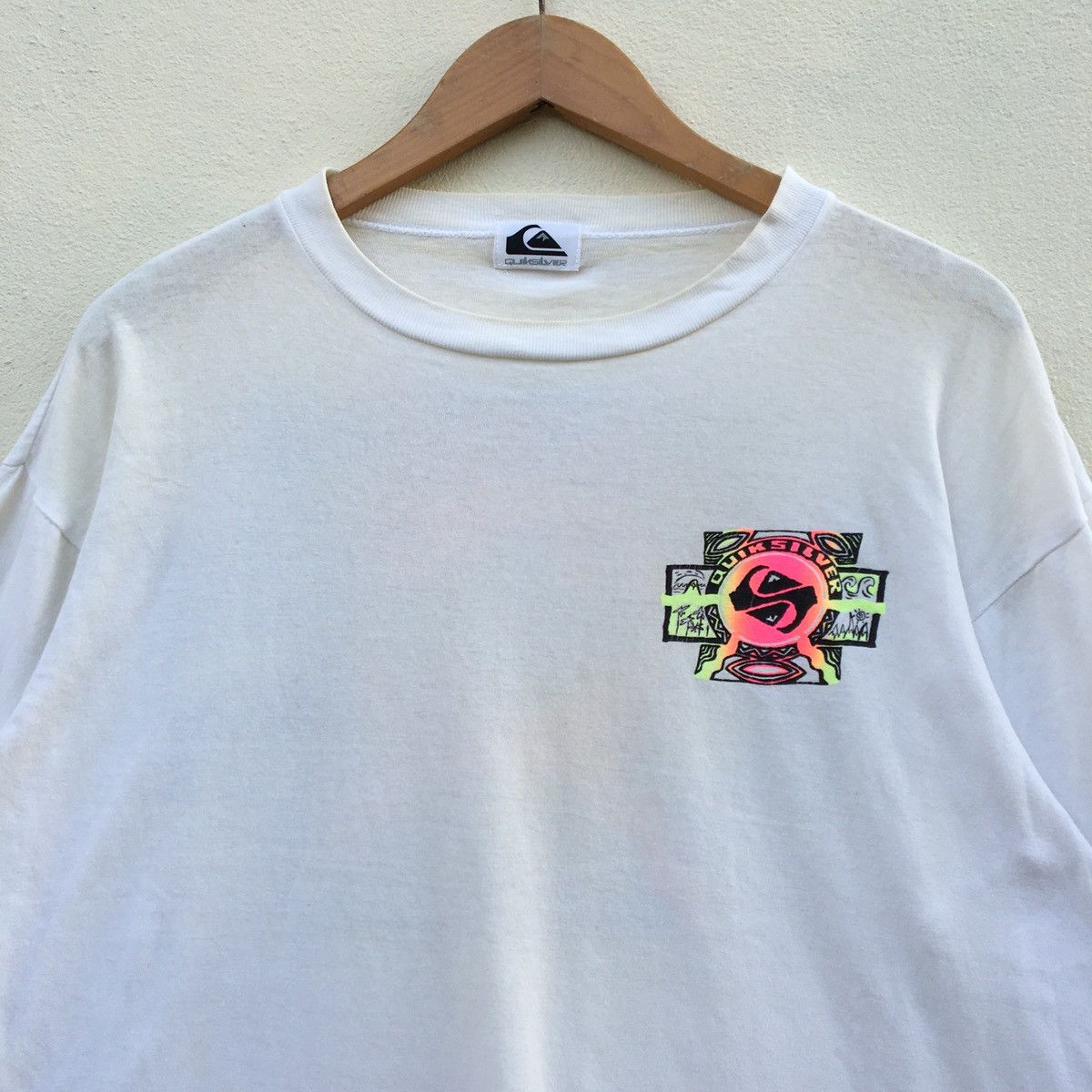 Quiksilver × Vintage Vintage QUIKSILVER NICE DESIGN BACK HIT Longsleeve T-shirt Size US XL / EU 56 / 4 - 4 Thumbnail