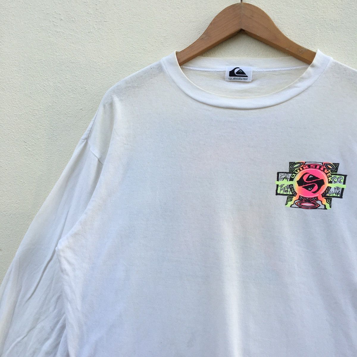Quiksilver × Vintage Vintage QUIKSILVER NICE DESIGN BACK HIT Longsleeve T-shirt Size US XL / EU 56 / 4 - 6 Thumbnail