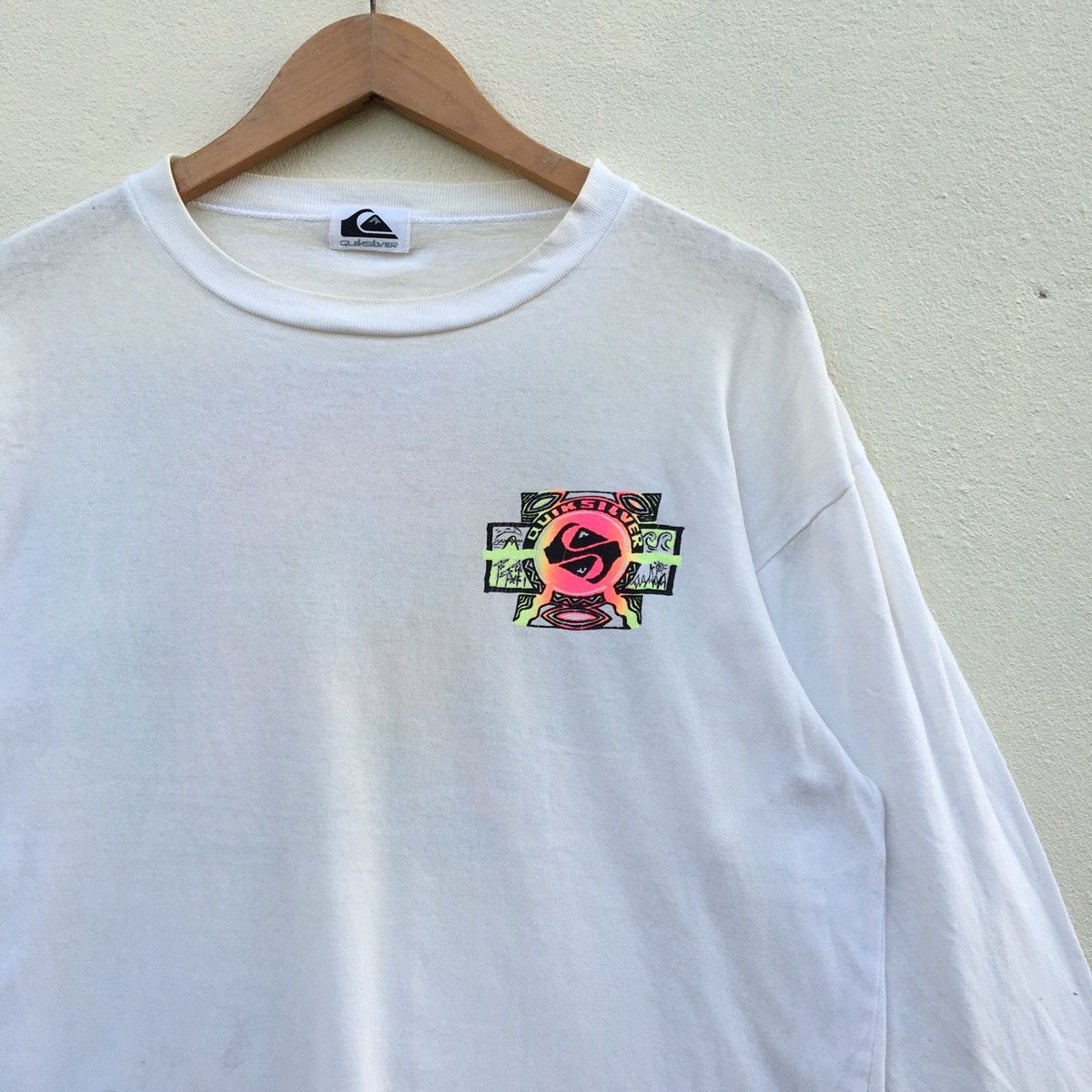 Quiksilver × Vintage Vintage QUIKSILVER NICE DESIGN BACK HIT Longsleeve T-shirt Size US XL / EU 56 / 4 - 5 Thumbnail