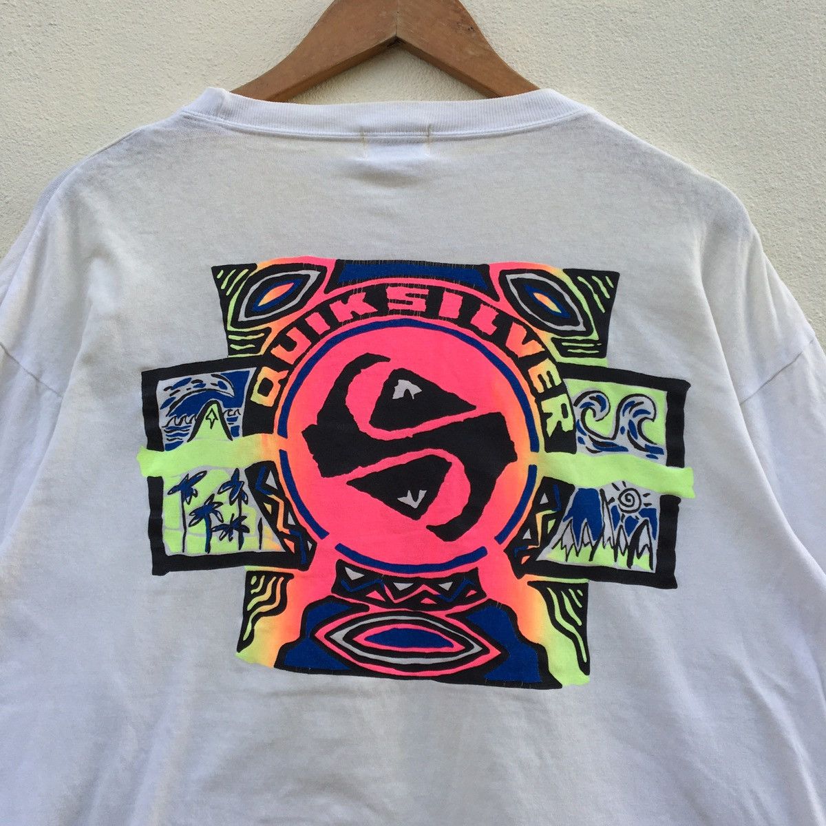 Quiksilver × Vintage Vintage QUIKSILVER NICE DESIGN BACK HIT Longsleeve T-shirt Size US XL / EU 56 / 4 - 2 Thumbnail